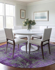 Addison Rugs Naelira Purple Washable Indoor-Outdoor Rug