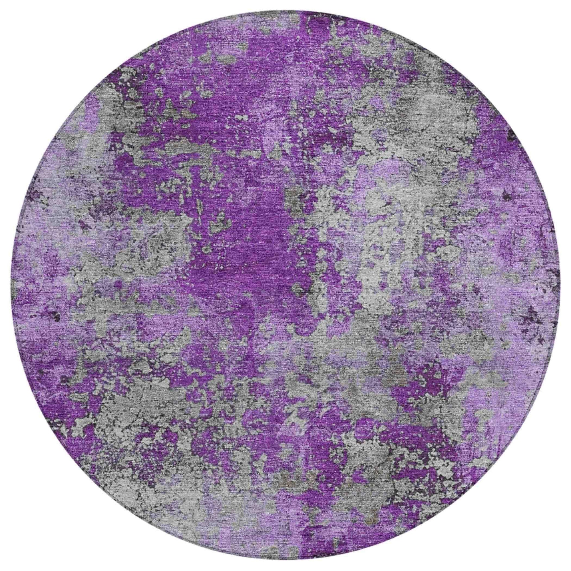 Addison Rugs Naelira Purple Washable Indoor-Outdoor Rug