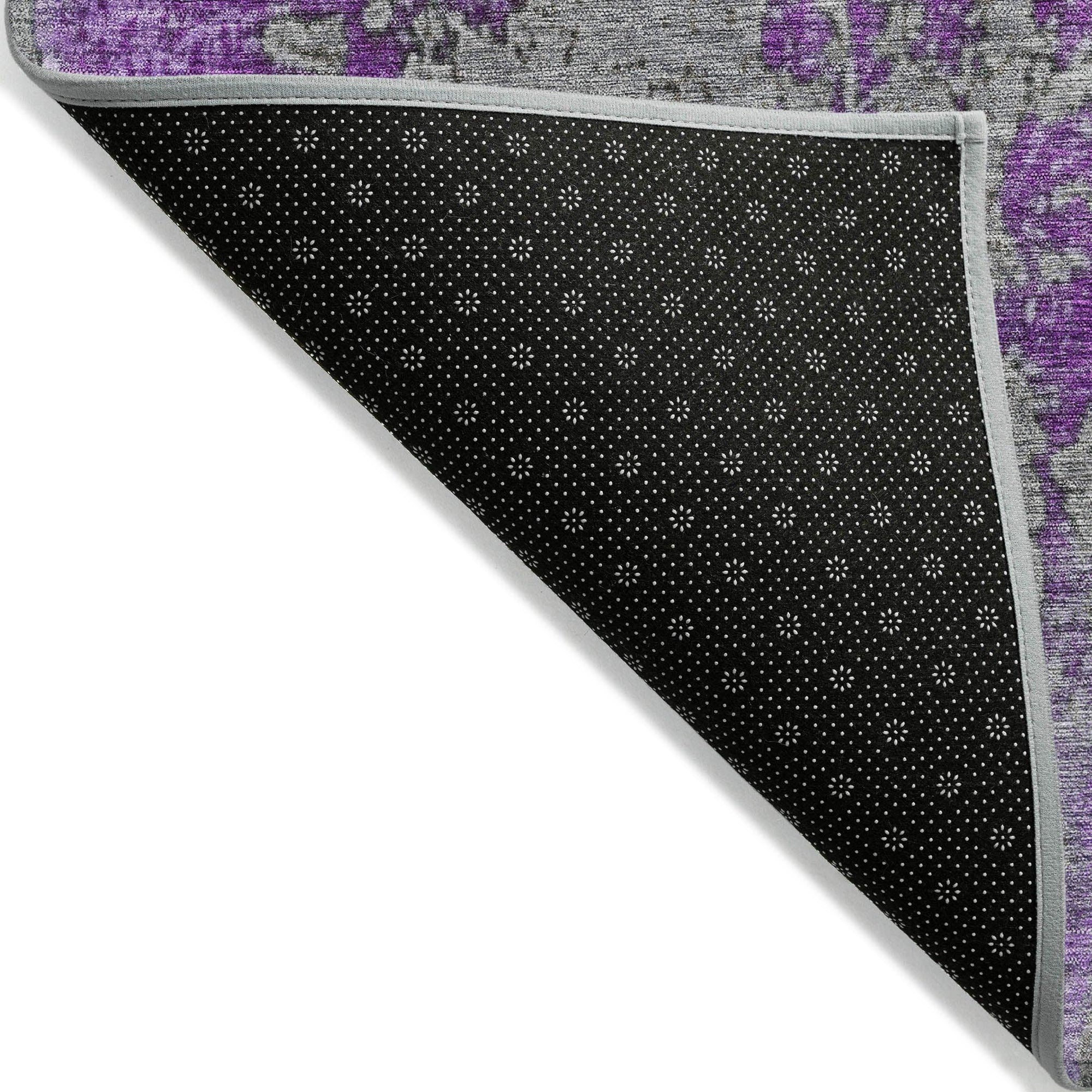 Addison Rugs Naelira Purple Washable Indoor-Outdoor Rug