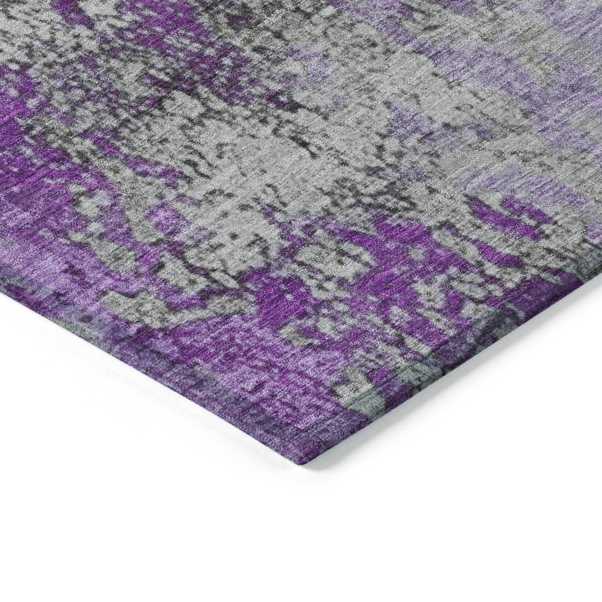 Addison Rugs Naelira Purple Washable Indoor-Outdoor Rug