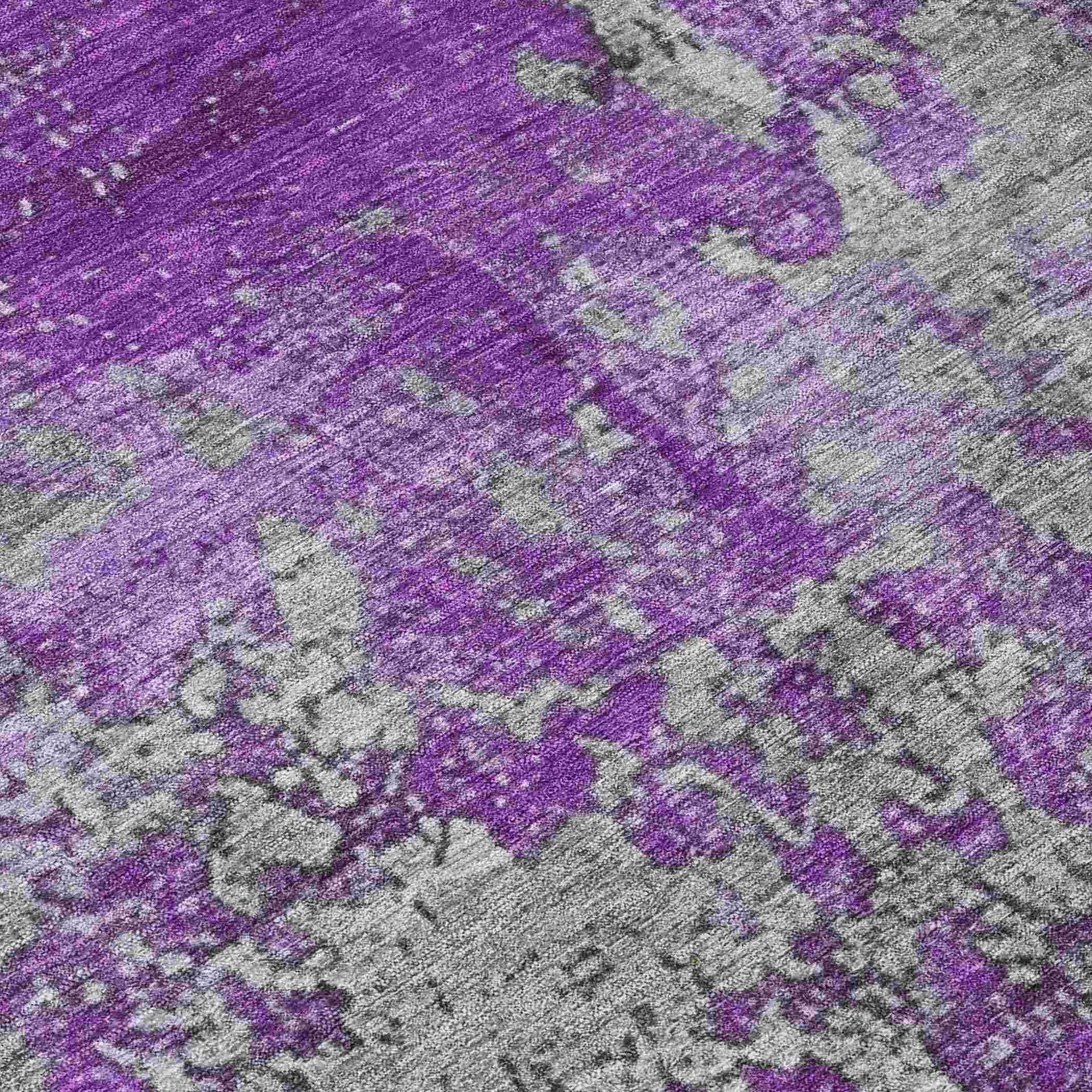 Addison Rugs Naelira Purple Washable Indoor-Outdoor Rug