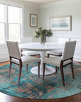 Addison Rugs Naelira Teal Washable Indoor-Outdoor Rug