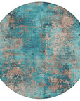 Addison Rugs Naelira Teal Washable Indoor-Outdoor Rug