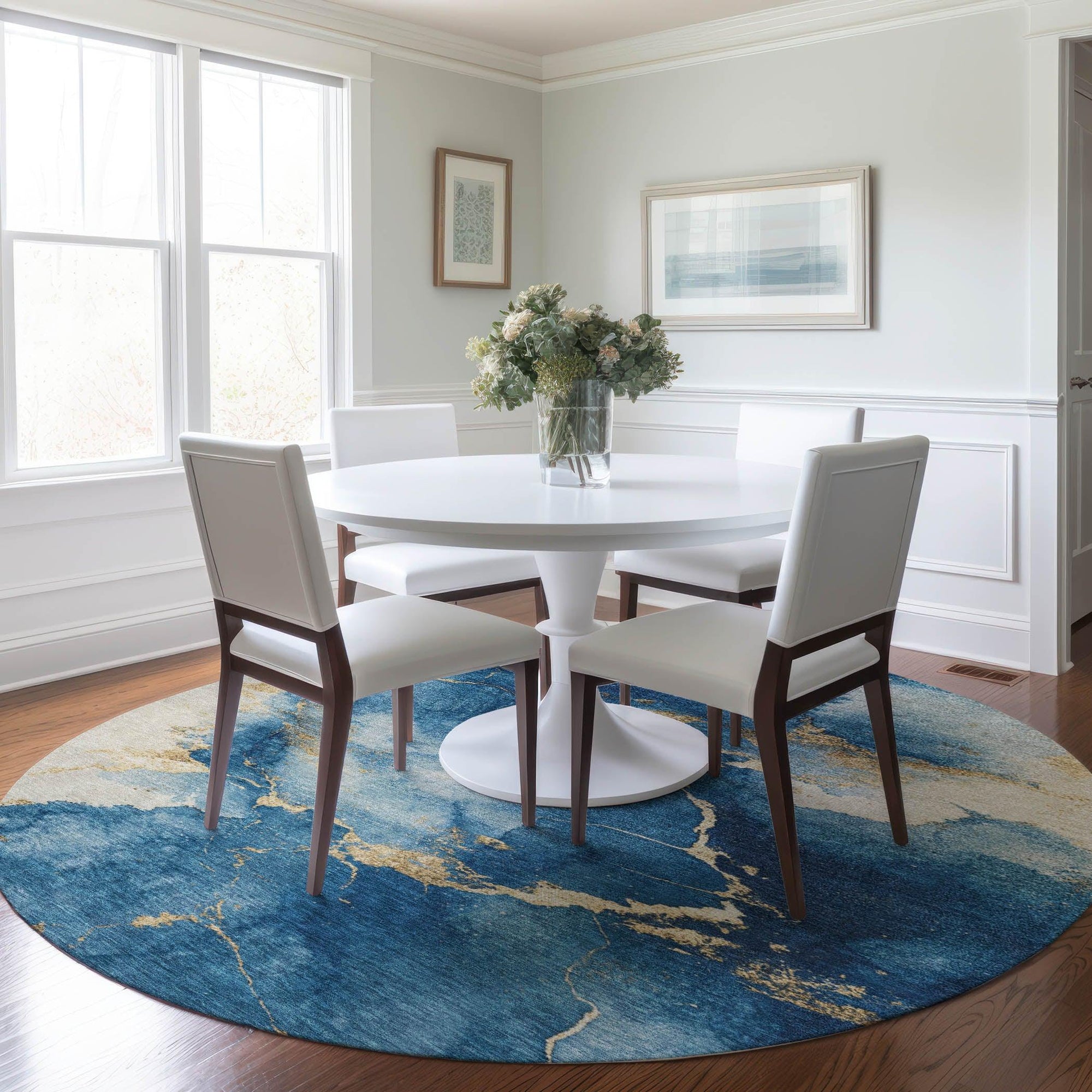 Addison Rugs Naelius Blue Washable Indoor-Outdoor Rug