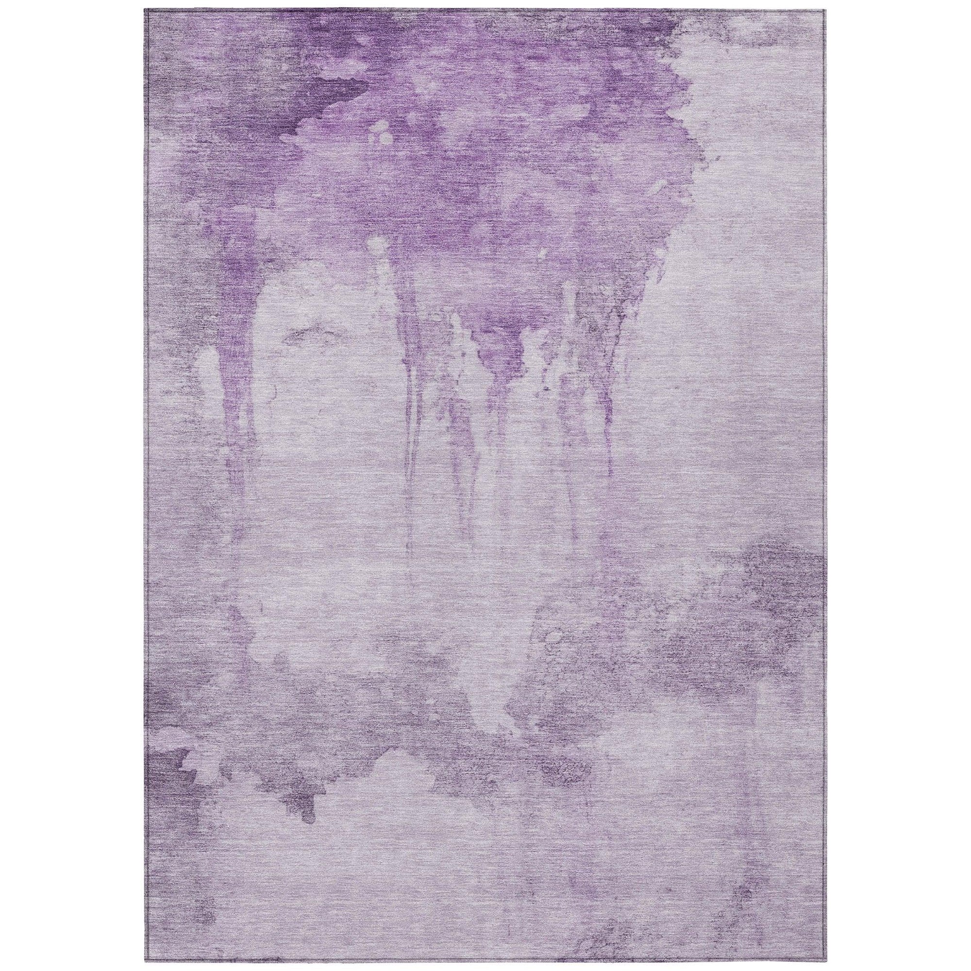 Addison Rugs Naelon Purple Washable Indoor-Outdoor Rug