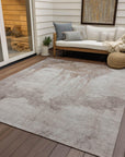 Addison Rugs Naelon Brown Washable Indoor-Outdoor Rug