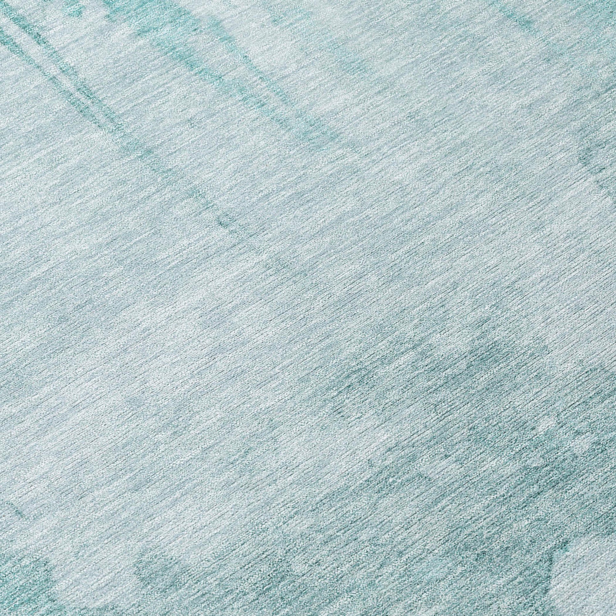 Addison Rugs Naelon Teal Washable Indoor-Outdoor Rug