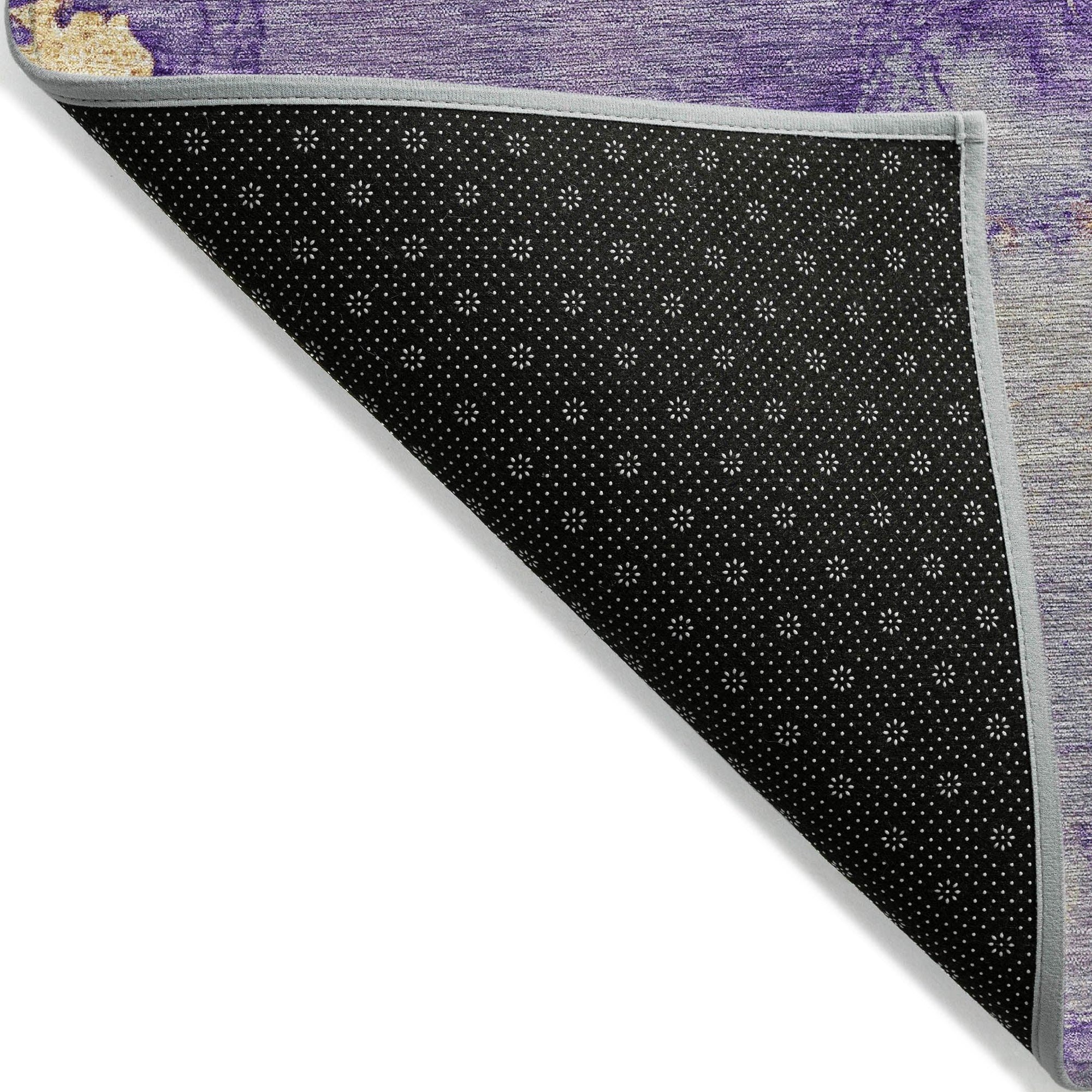 Addison Rugs Oelara Purple Washable Indoor-Outdoor Rug