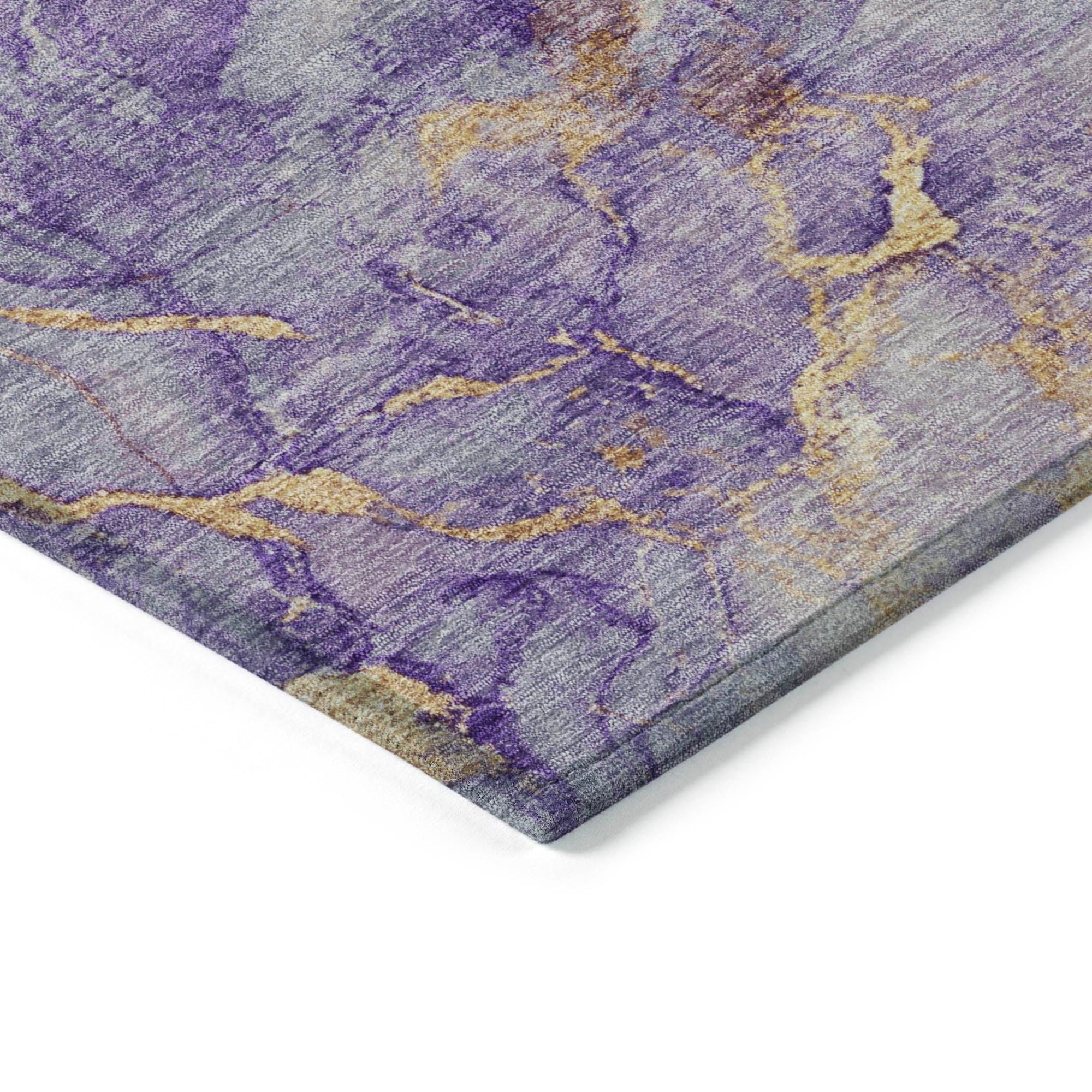 Addison Rugs Oelara Purple Washable Indoor-Outdoor Rug