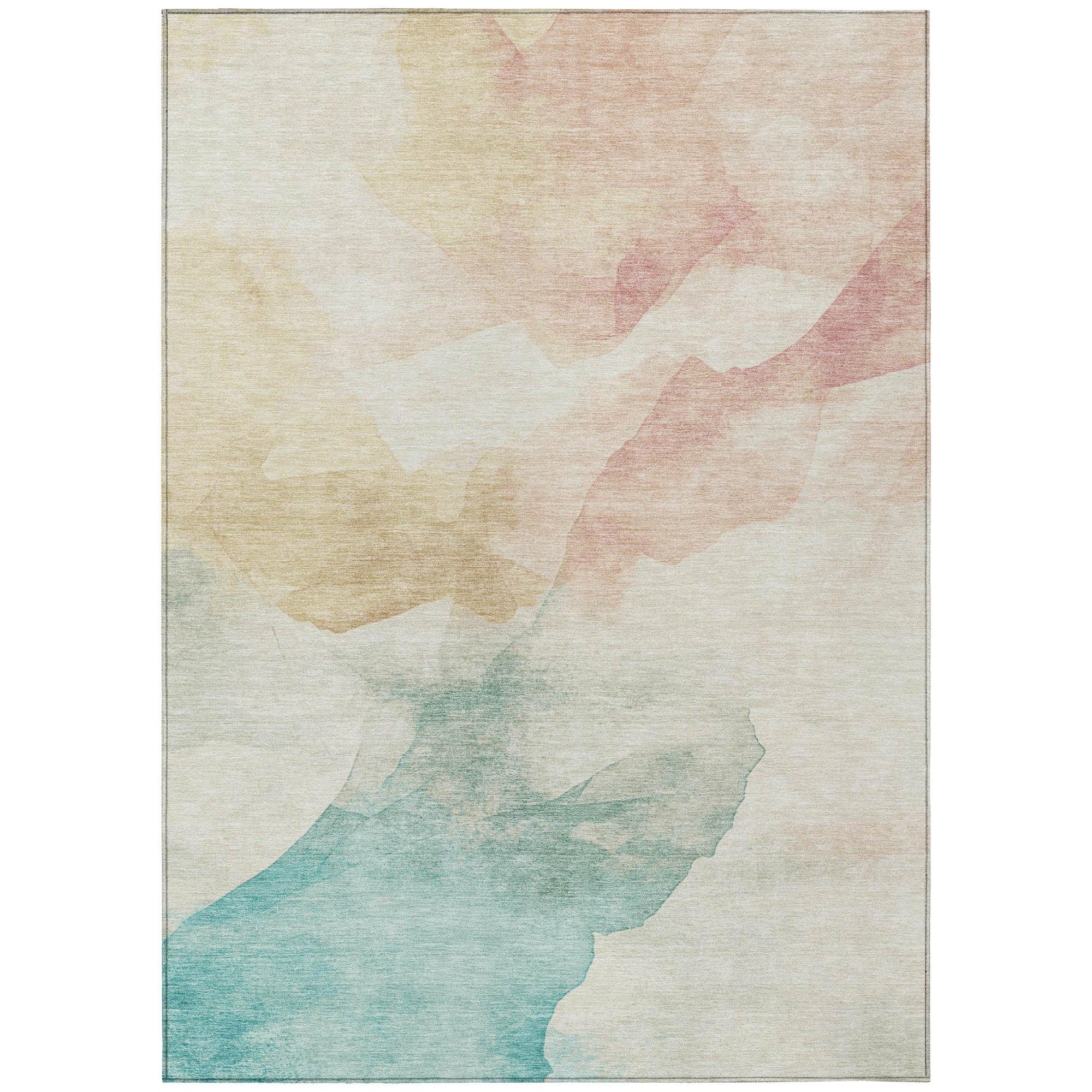 Addison Rugs Oelel Ivory Washable Indoor-Outdoor Rug