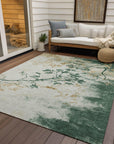 Addison Rugs Oeliel Green Washable Indoor-Outdoor Rug