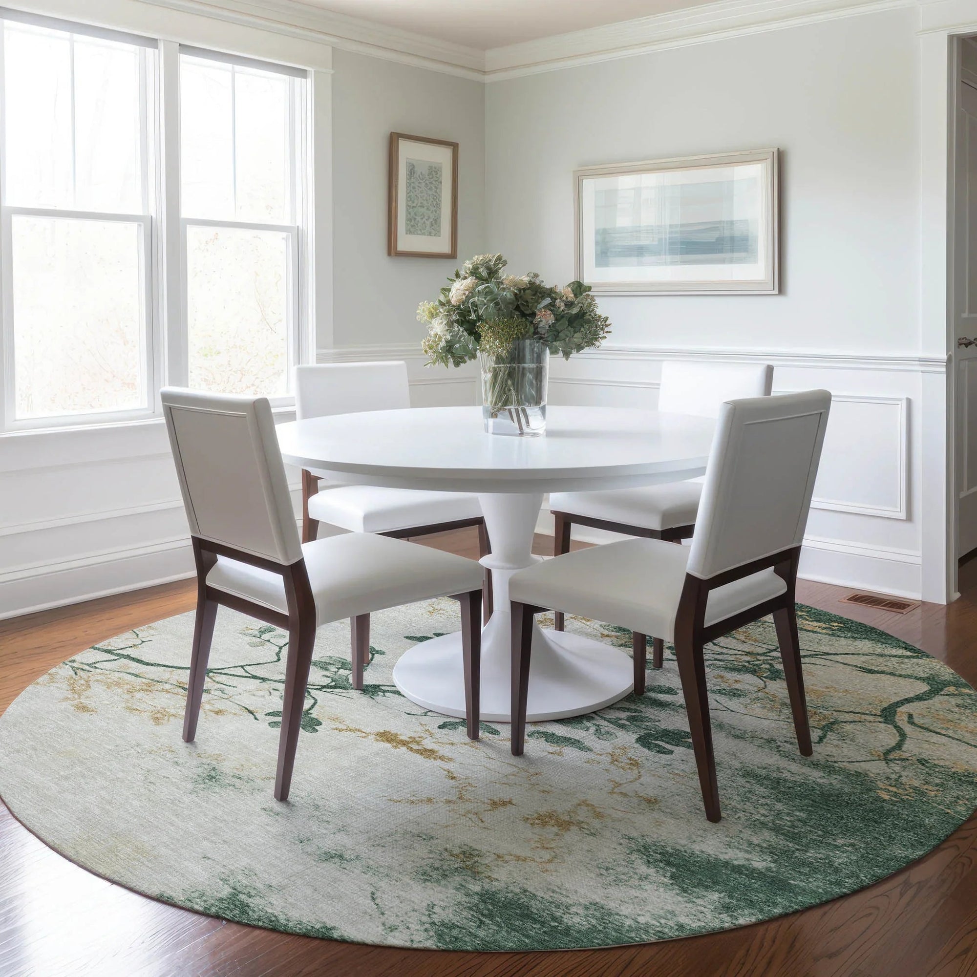 Addison Rugs Oeliel Green Washable Indoor-Outdoor Rug