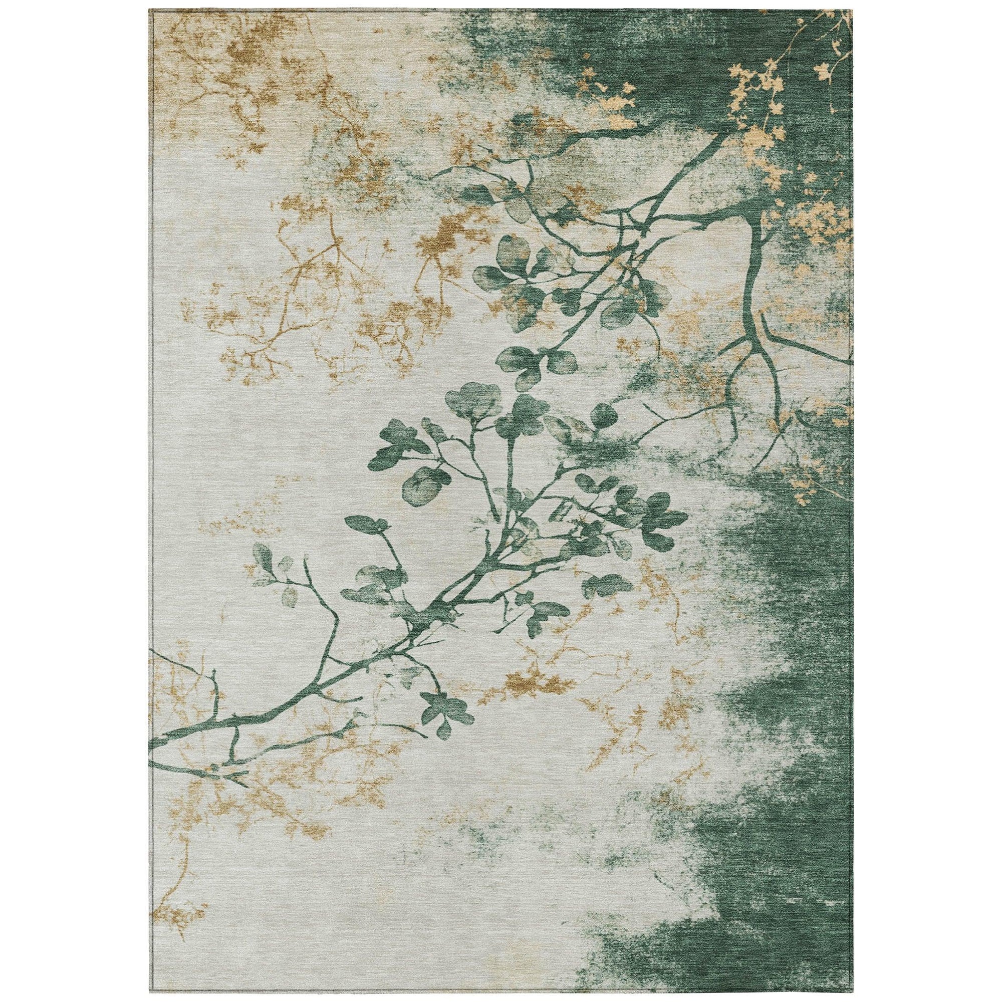 Addison Rugs Oeliel Green Washable Indoor-Outdoor Rug