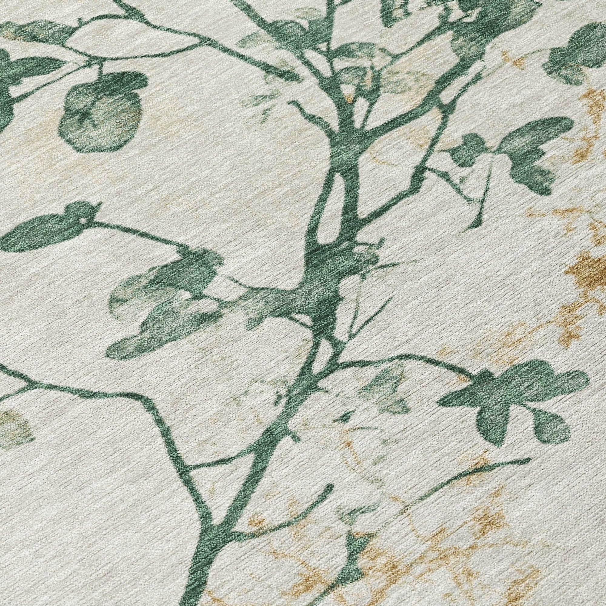 Addison Rugs Oeliel Green Washable Indoor-Outdoor Rug