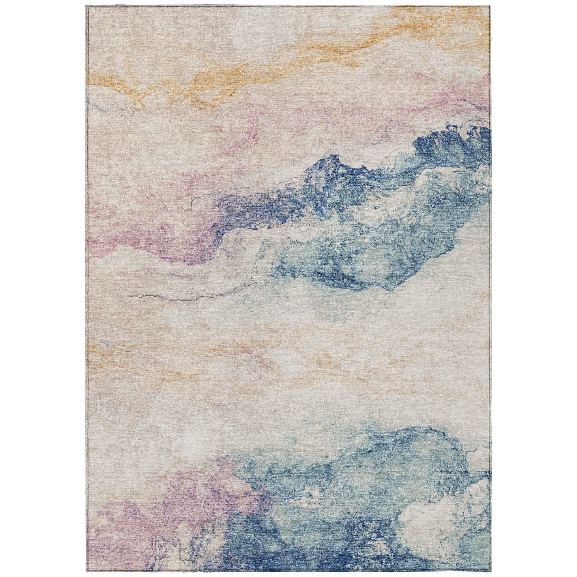 Addison Rugs Oelien Ivory Washable Indoor-Outdoor Rug