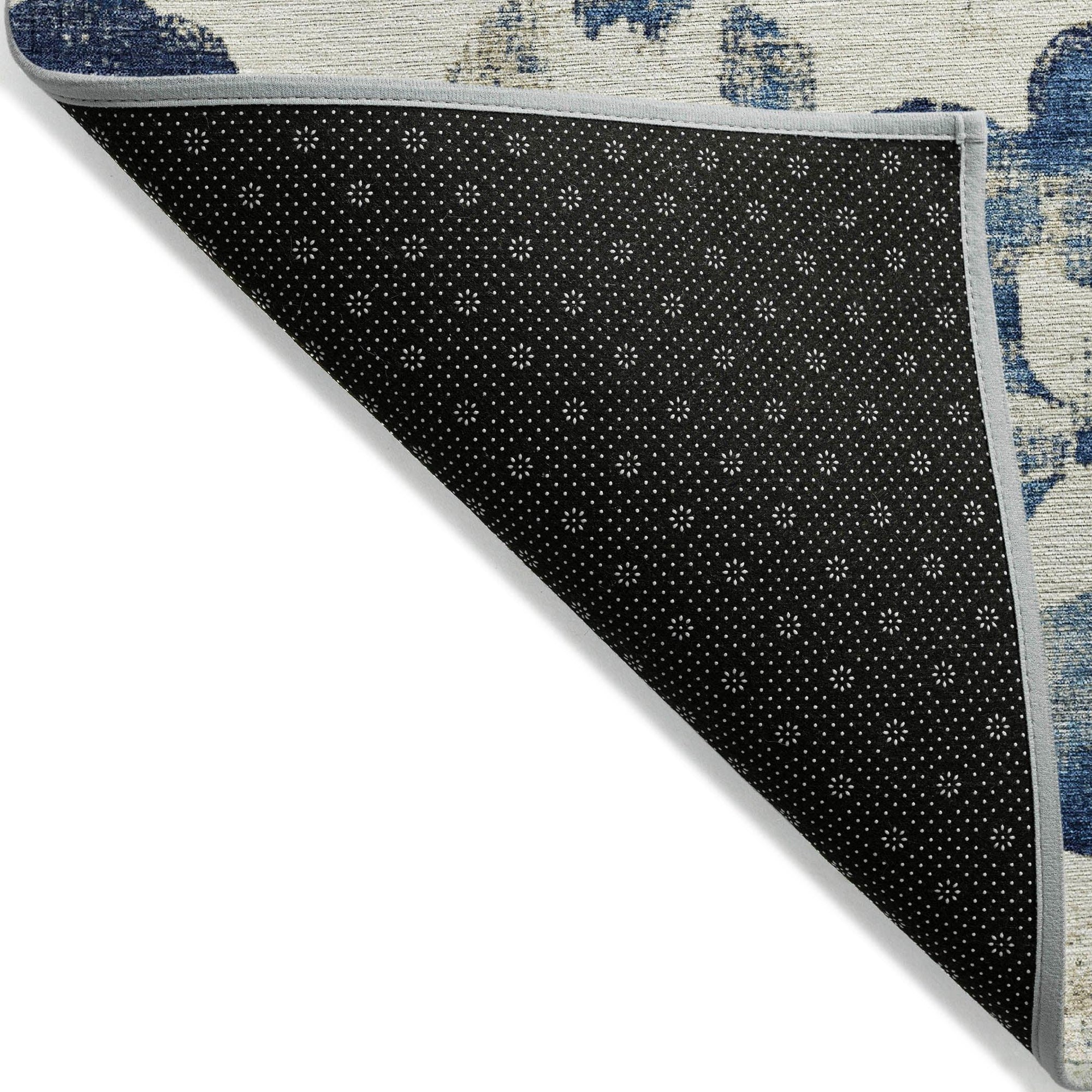 Addison Rugs Oelira Blue Washable Indoor-Outdoor Rug