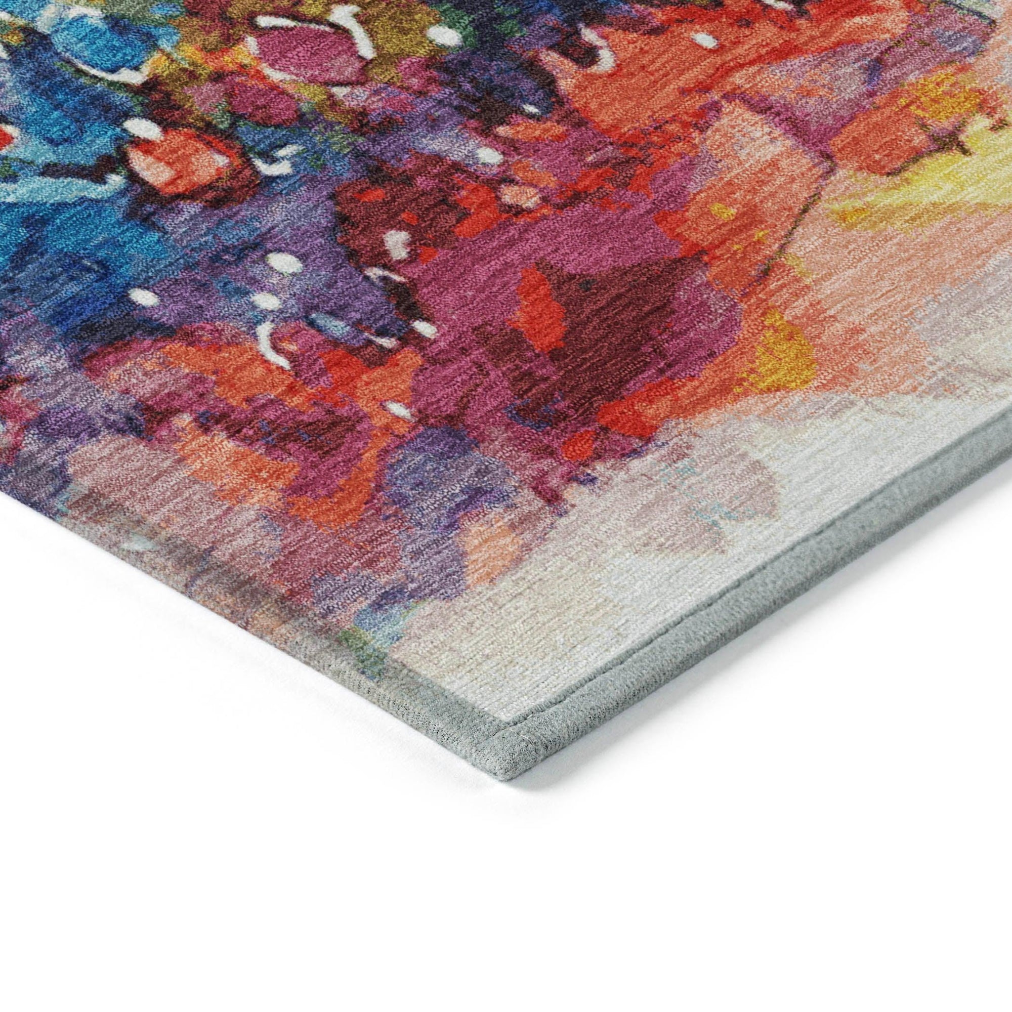 Addison Rugs Paelain Blue Washable Indoor-Outdoor Rug