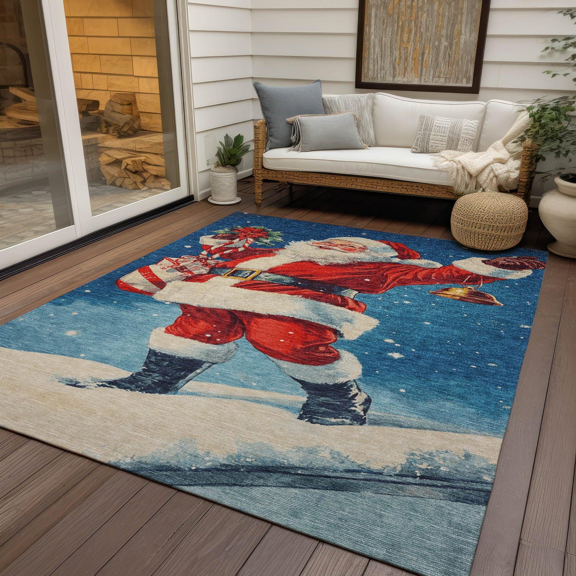 Addison Rugs Paelanor Blue Washable Indoor-Outdoor Rug