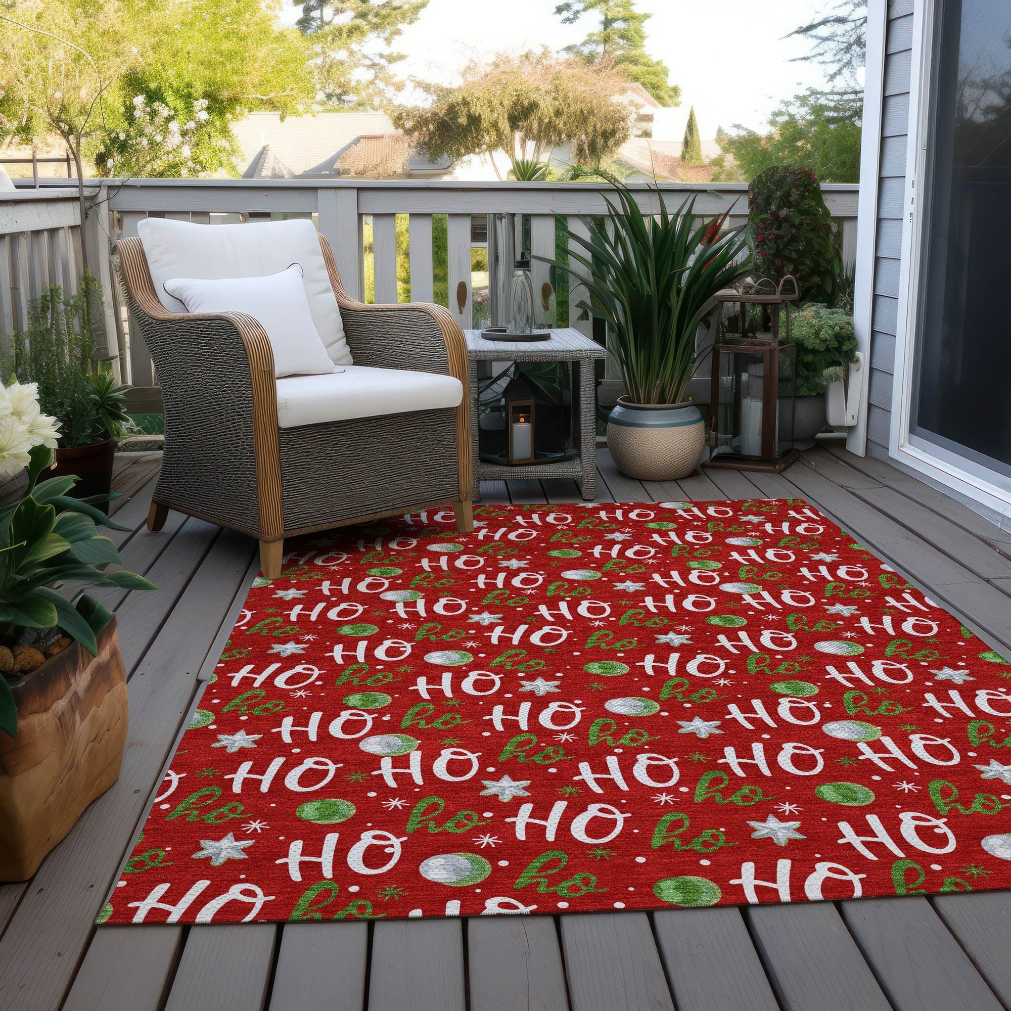 Addison Rugs Paelien Red Washable Indoor-Outdoor Rug
