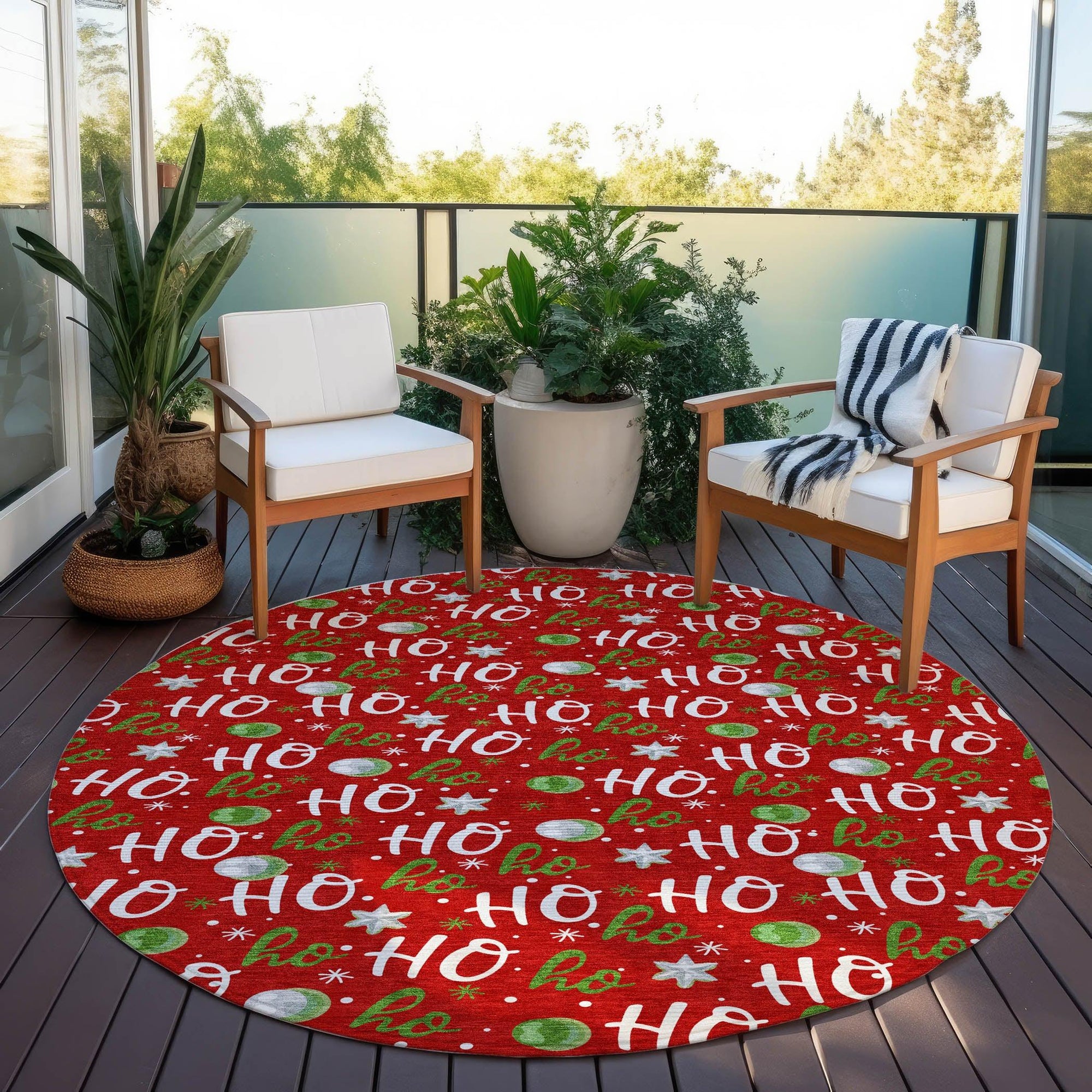Addison Rugs Paelien Red Washable Indoor-Outdoor Rug