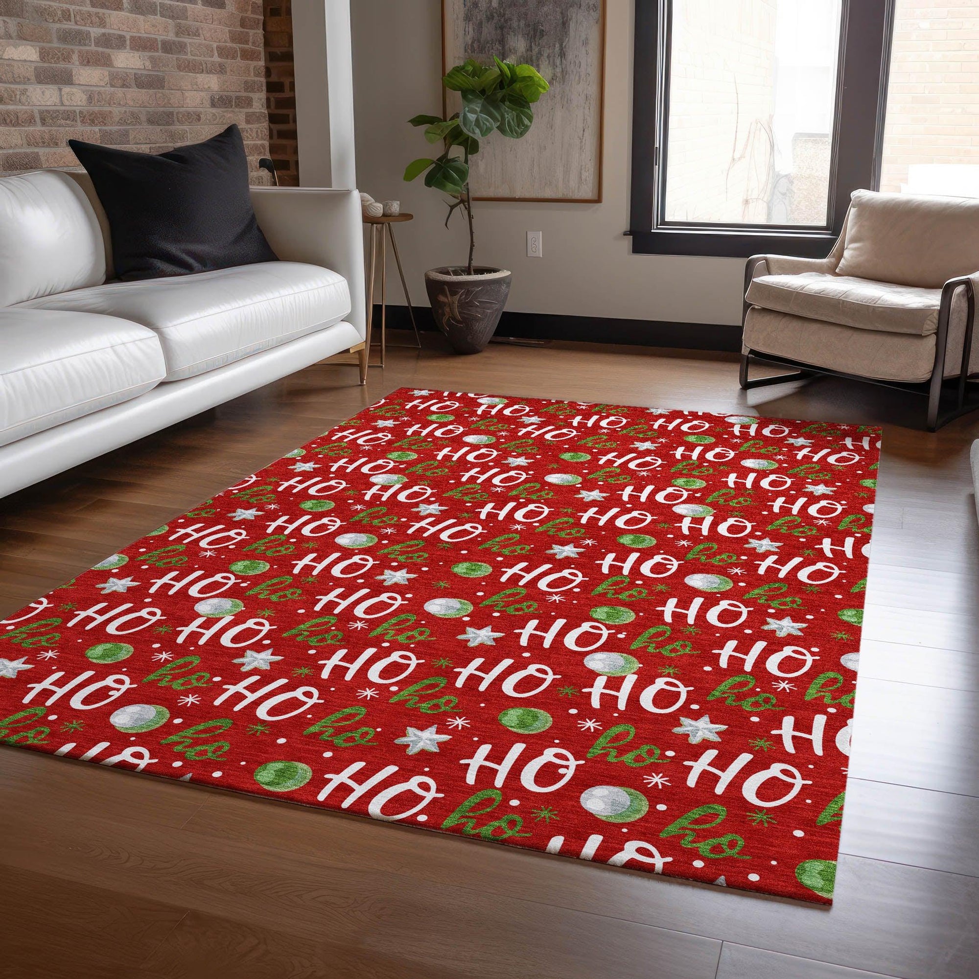 Addison Rugs Paelien Red Washable Indoor-Outdoor Rug