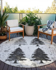 Addison Rugs Paelion Gray Washable Indoor-Outdoor Rug