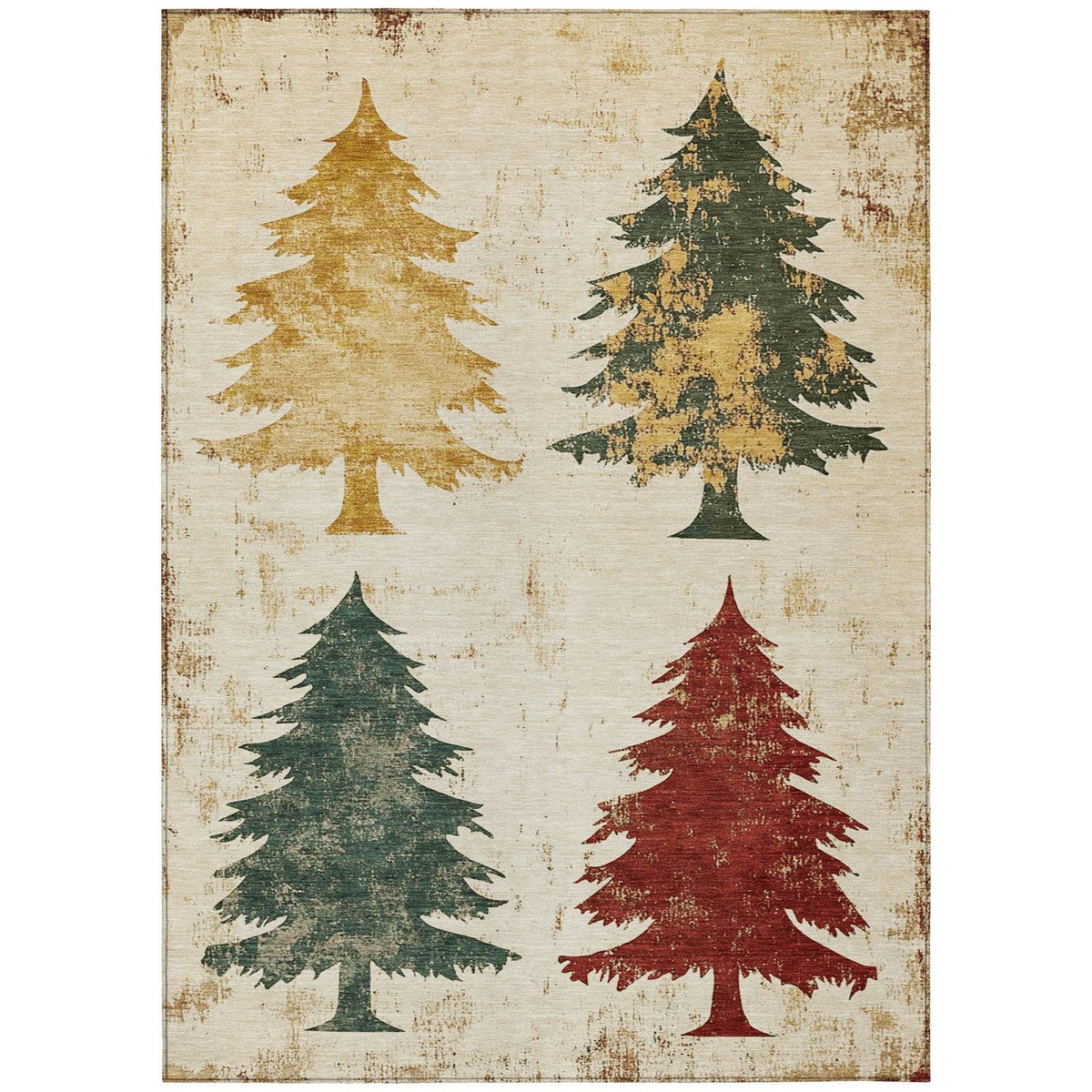 Addison Rugs Paelion Ivory Washable Indoor-Outdoor Rug