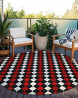 Addison Rugs Paelira Black Washable Indoor-Outdoor Rug
