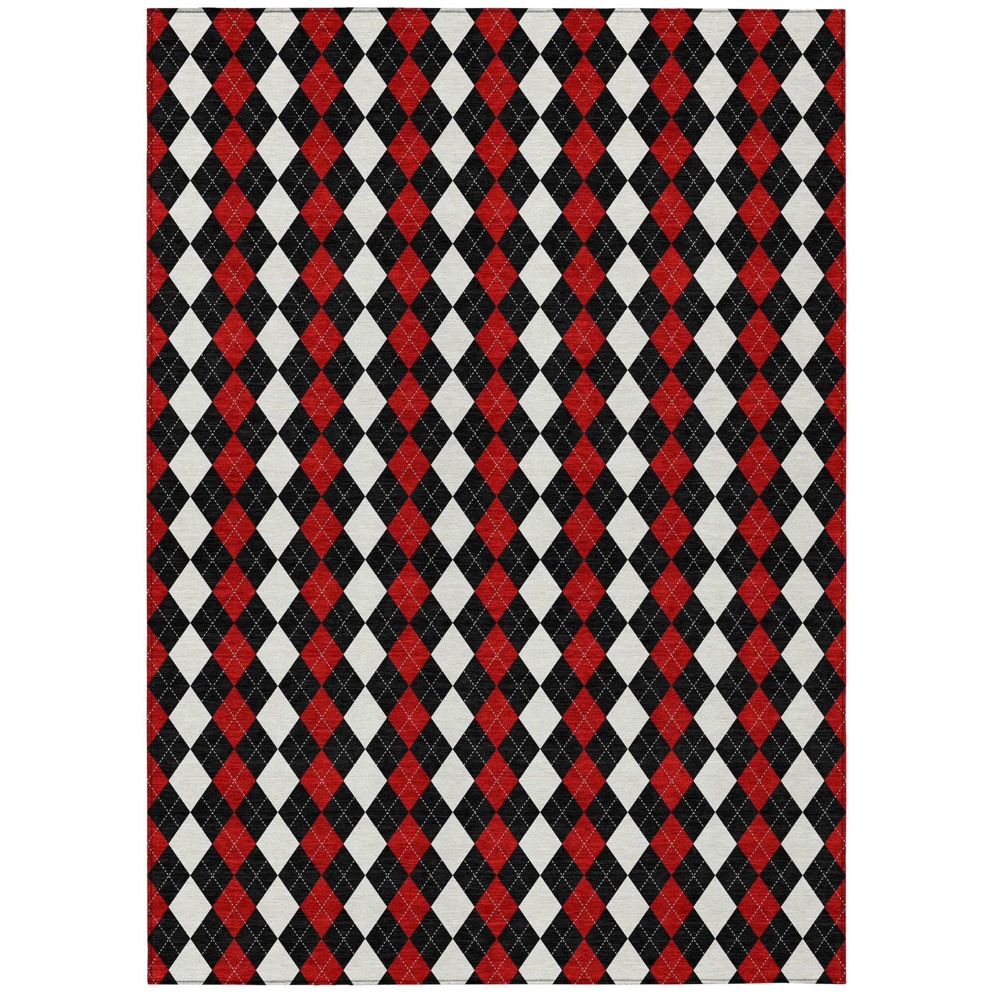 Addison Rugs Paelira Black Washable Indoor-Outdoor Rug