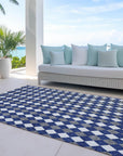 Addison Rugs Paelira Blue Washable Indoor-Outdoor Rug
