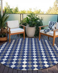 Addison Rugs Paelira Blue Washable Indoor-Outdoor Rug