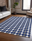 Addison Rugs Paelira Blue Washable Indoor-Outdoor Rug