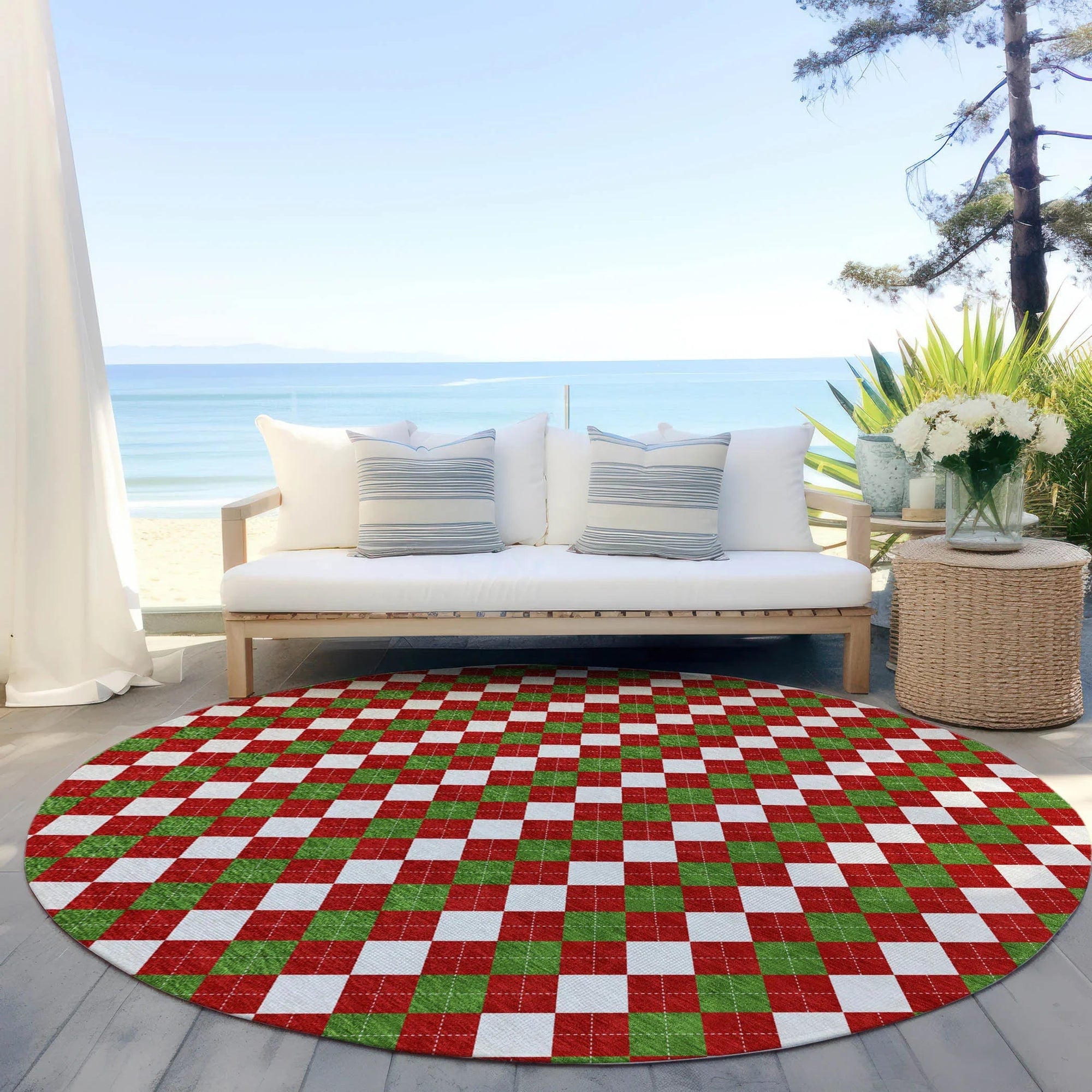 Addison Rugs Paelira Red Washable Indoor-Outdoor Rug