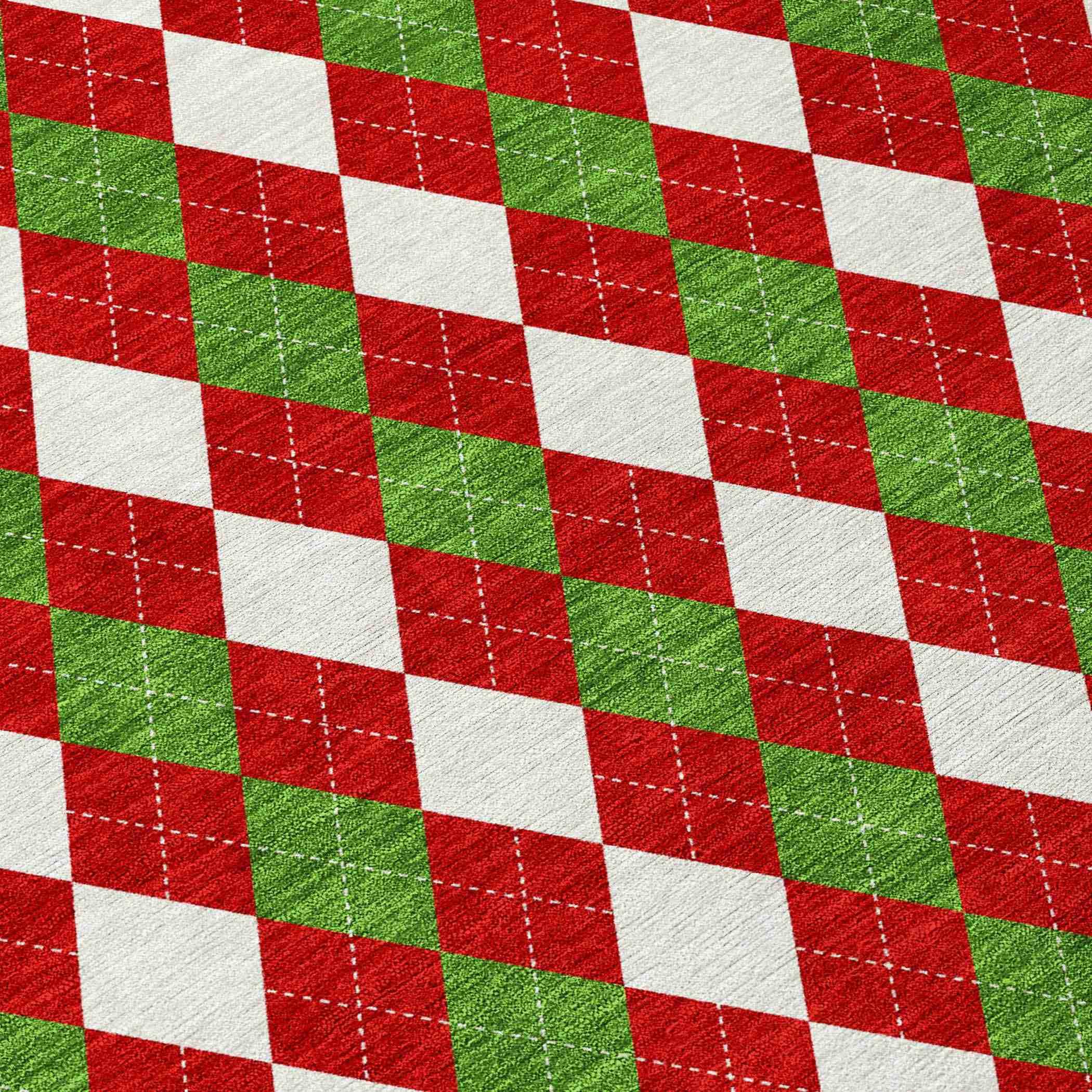 Paelira Red Washable Indoor-Outdoor Rug