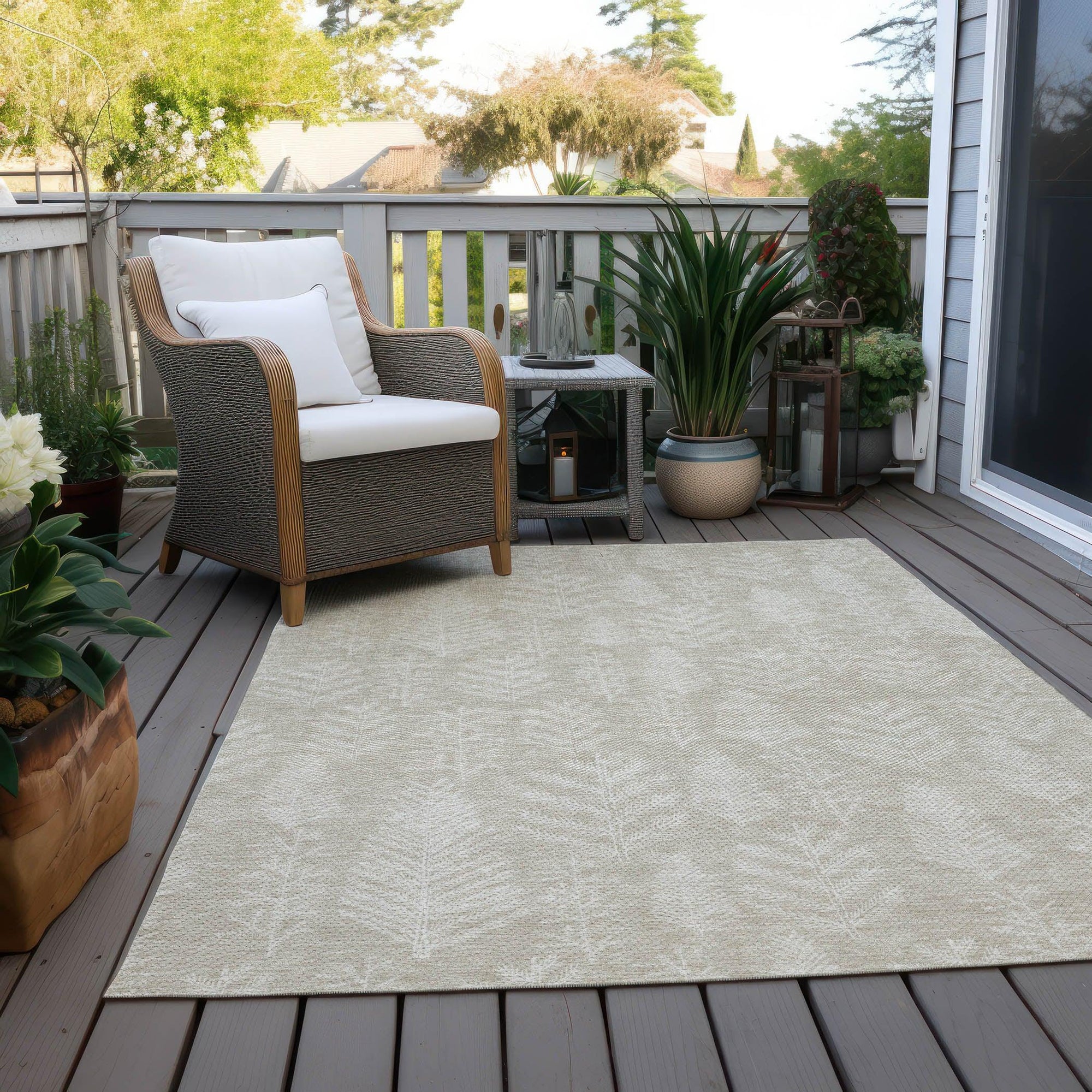 Addison Rugs Paelius Brown Washable Indoor-Outdoor Rug