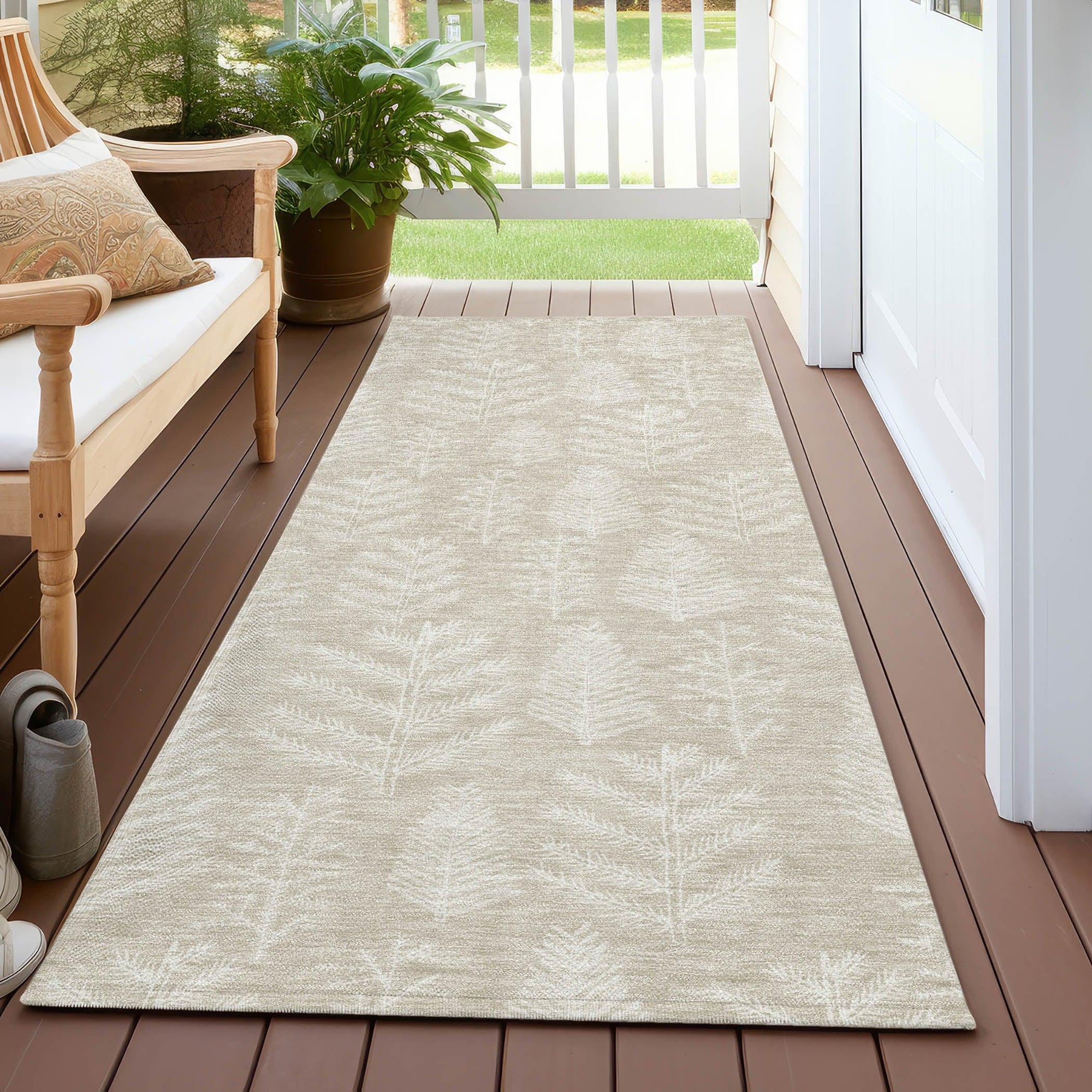 Addison Rugs Paelius Brown Washable Indoor-Outdoor Rug