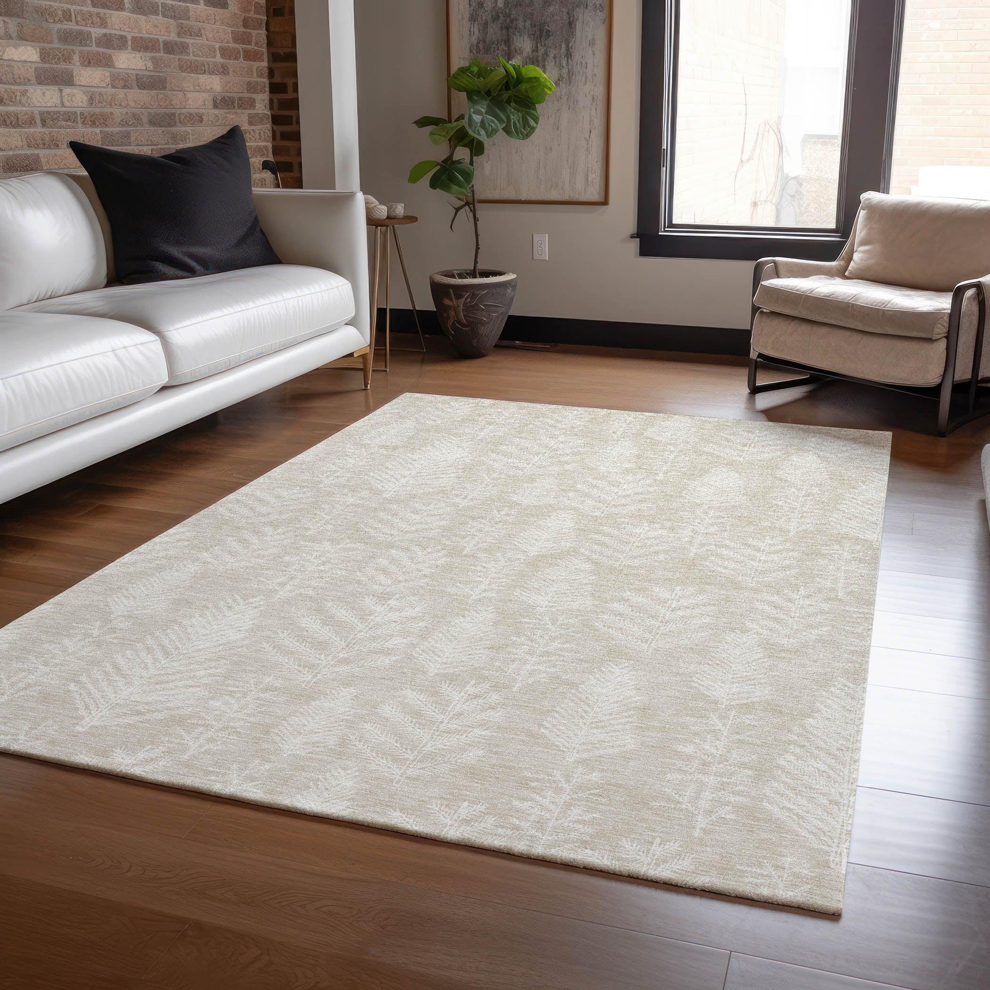 Addison Rugs Paelius Brown Washable Indoor-Outdoor Rug
