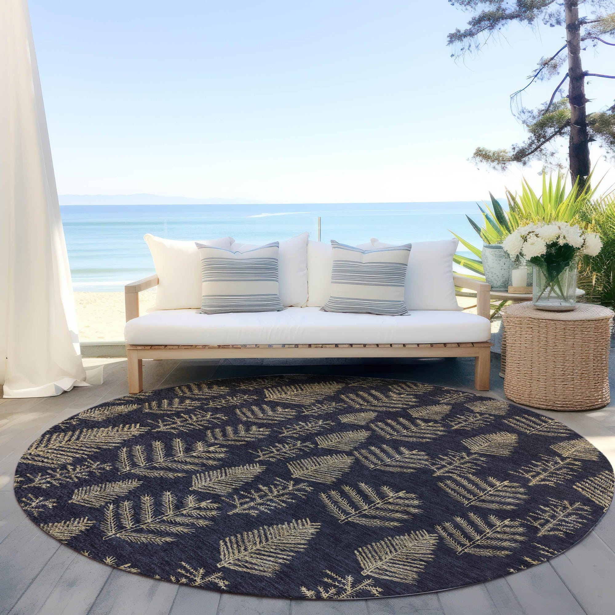 Addison Rugs Paelius Black Washable Indoor-Outdoor Rug