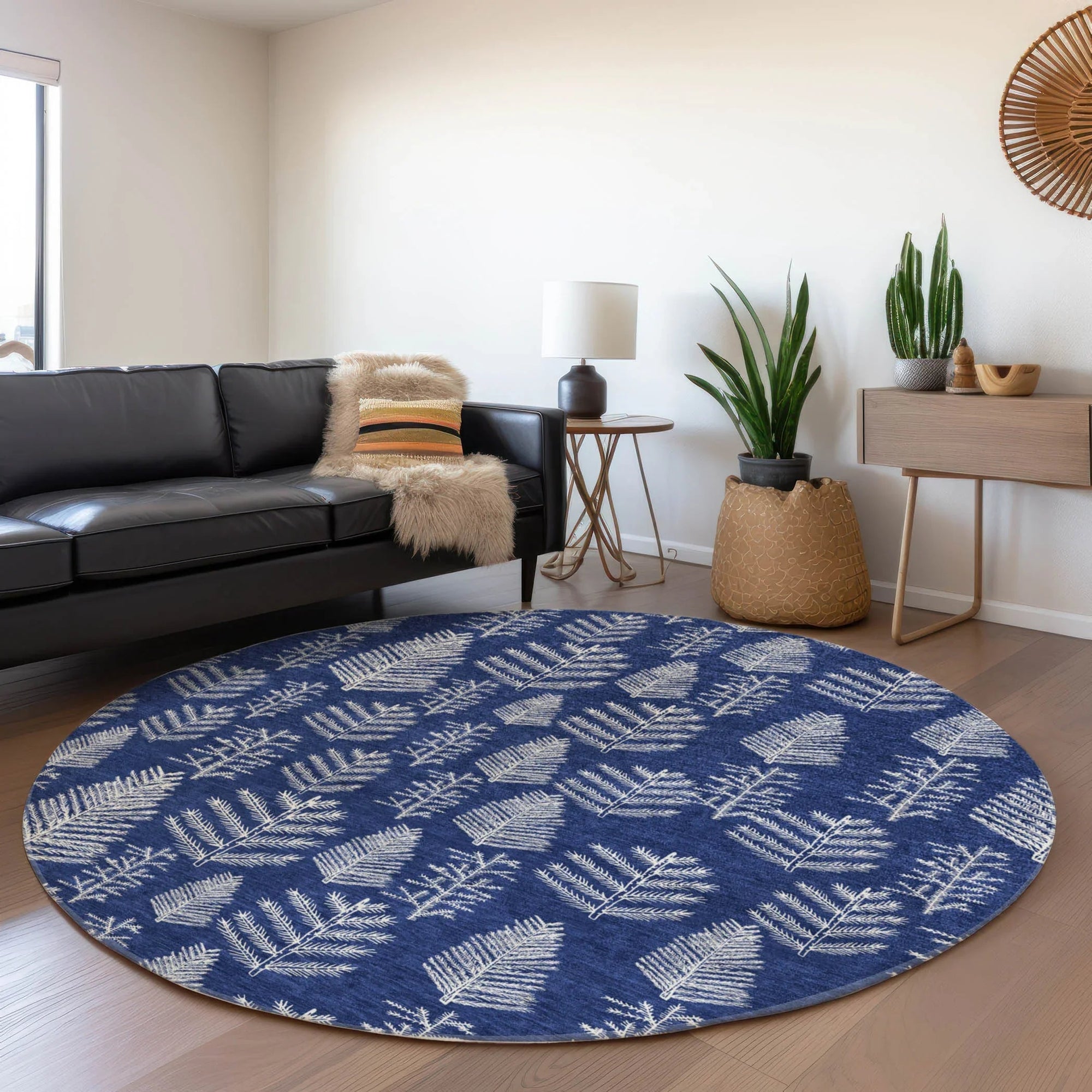 Addison Rugs Paelius Blue Washable Indoor-Outdoor Rug