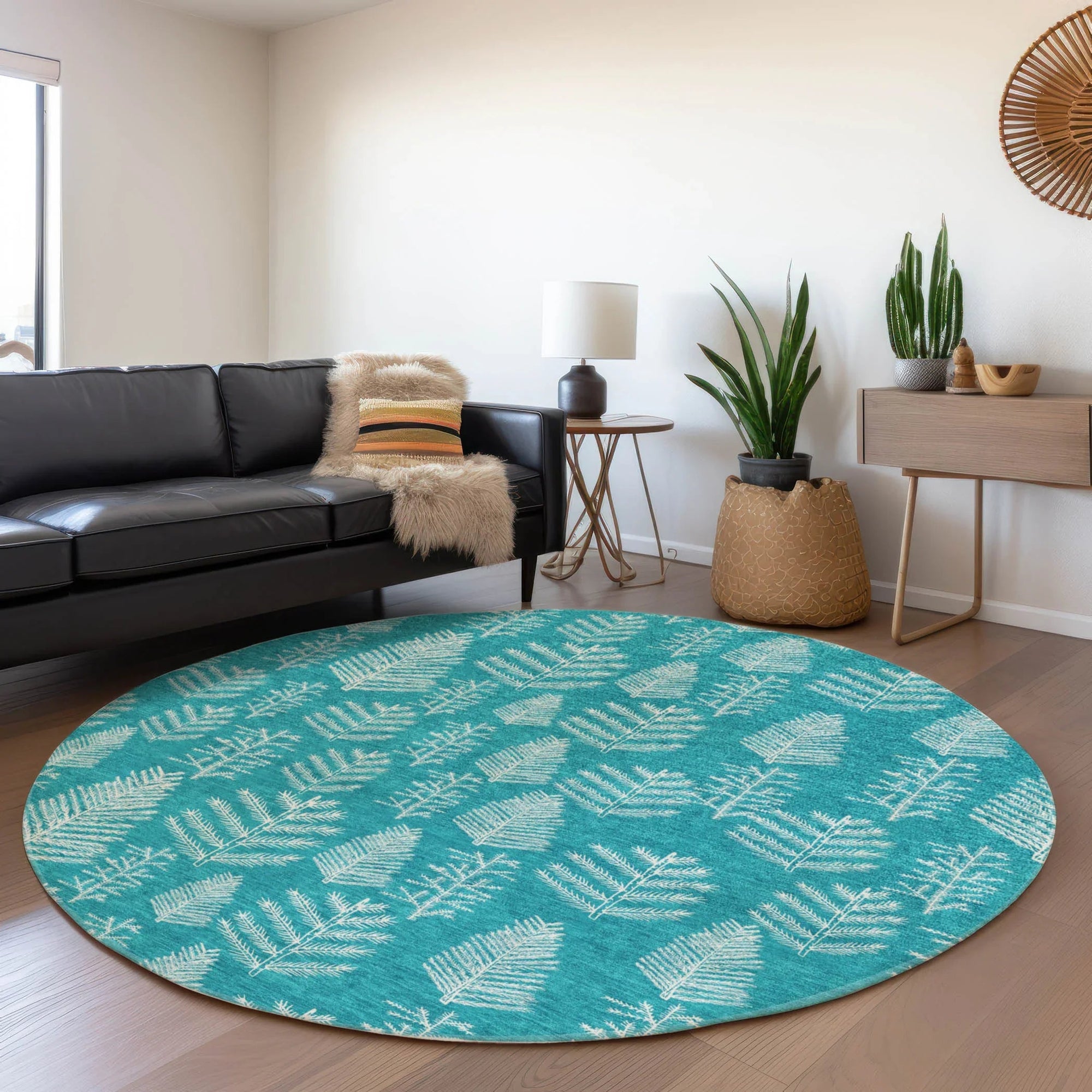 Addison Rugs Paelius Teal Washable Indoor-Outdoor Rug