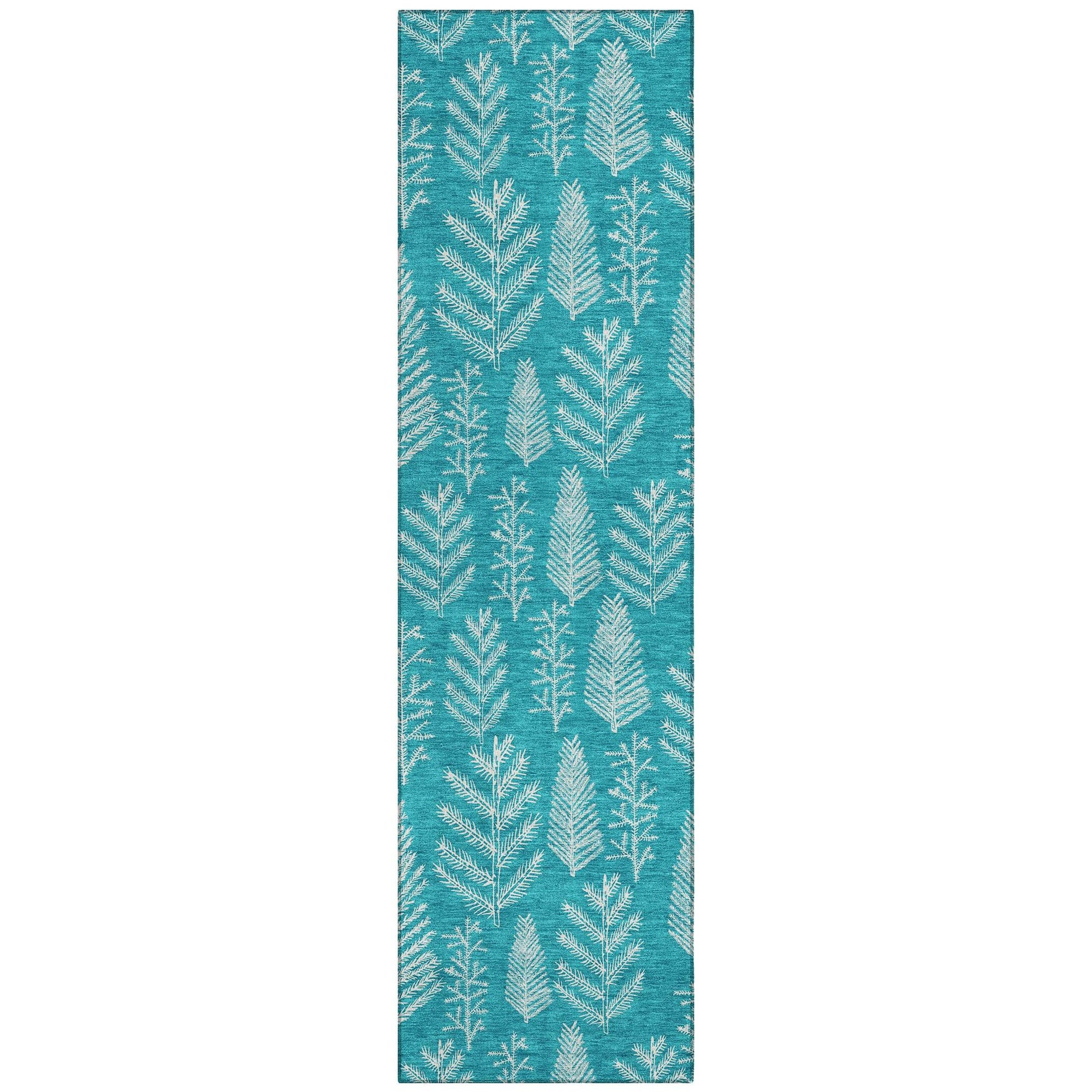 Addison Rugs Paelius Teal Washable Indoor-Outdoor Rug