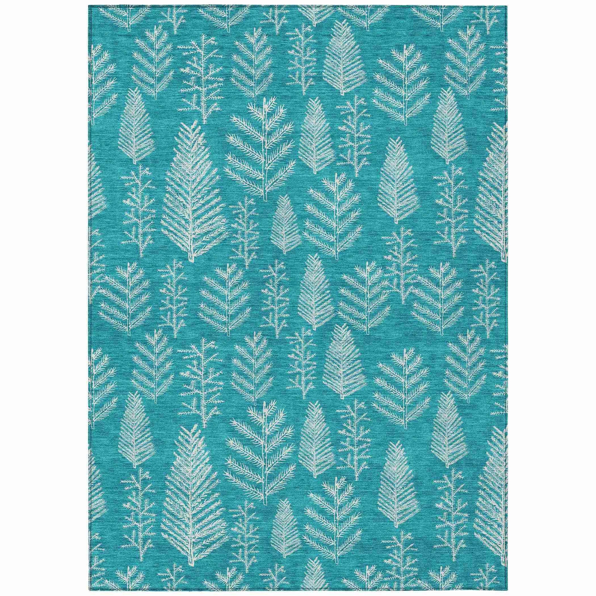 Addison Rugs Paelius Teal Washable Indoor-Outdoor Rug