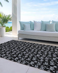 Addison Rugs Paelon Black Washable Indoor-Outdoor Rug