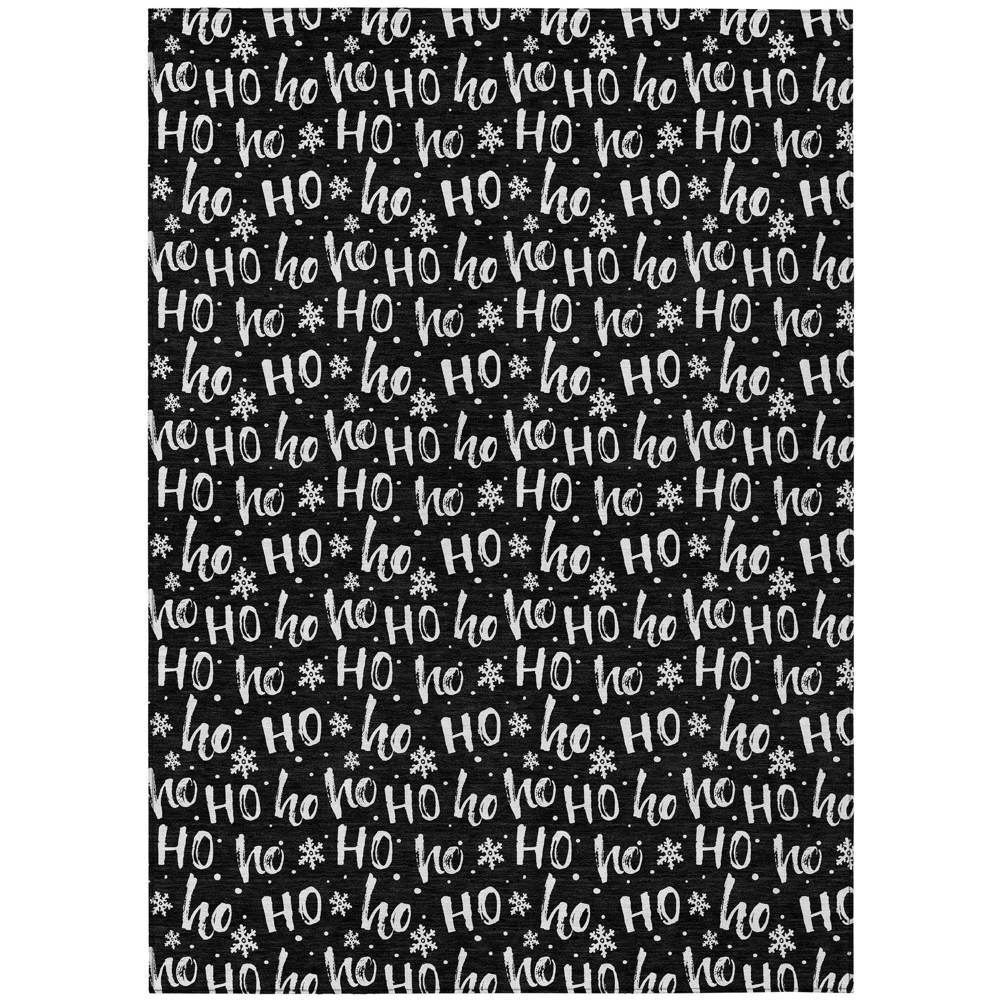 Addison Rugs Paelon Black Washable Indoor-Outdoor Rug