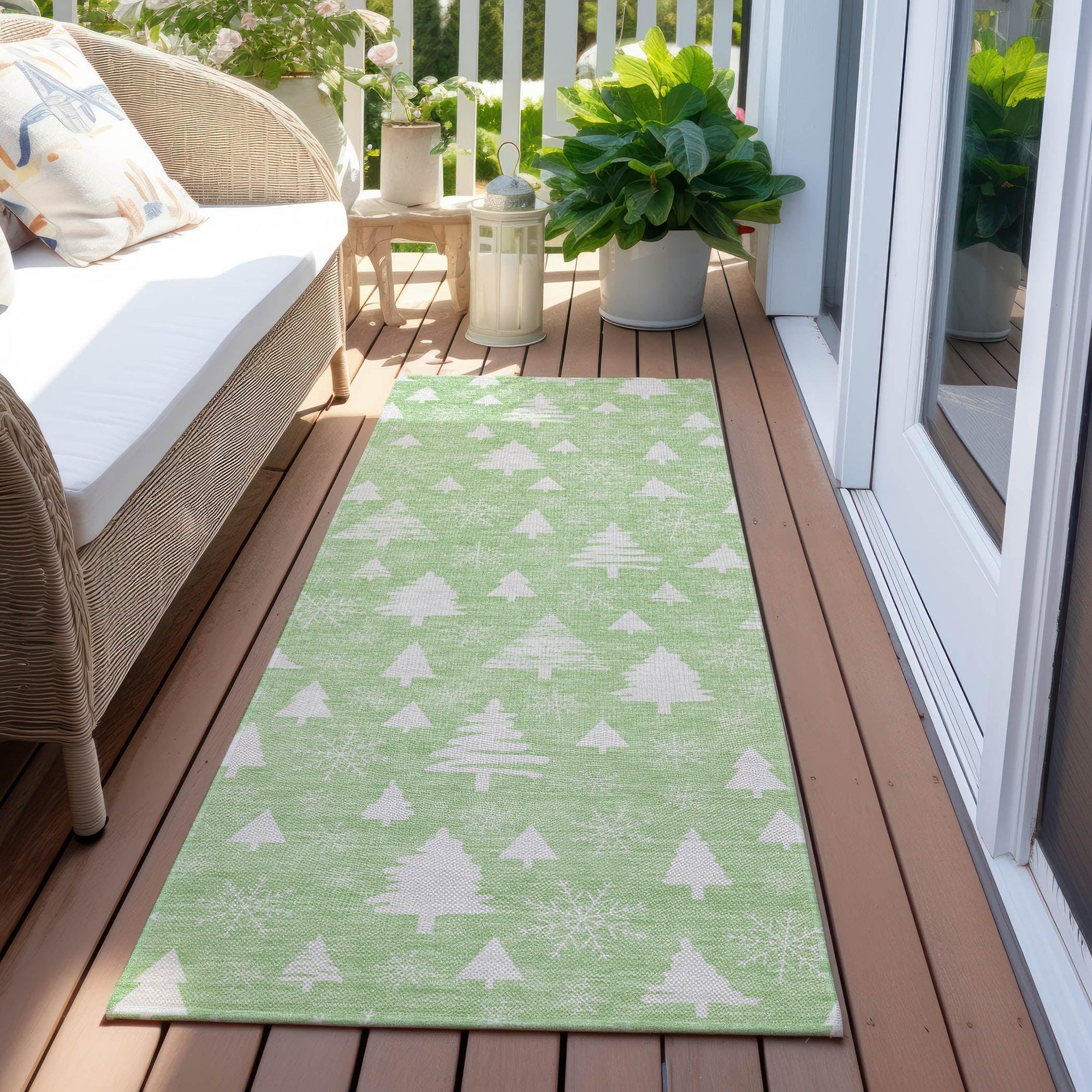 Addison Rugs Paelor Green Washable Indoor-Outdoor Rug