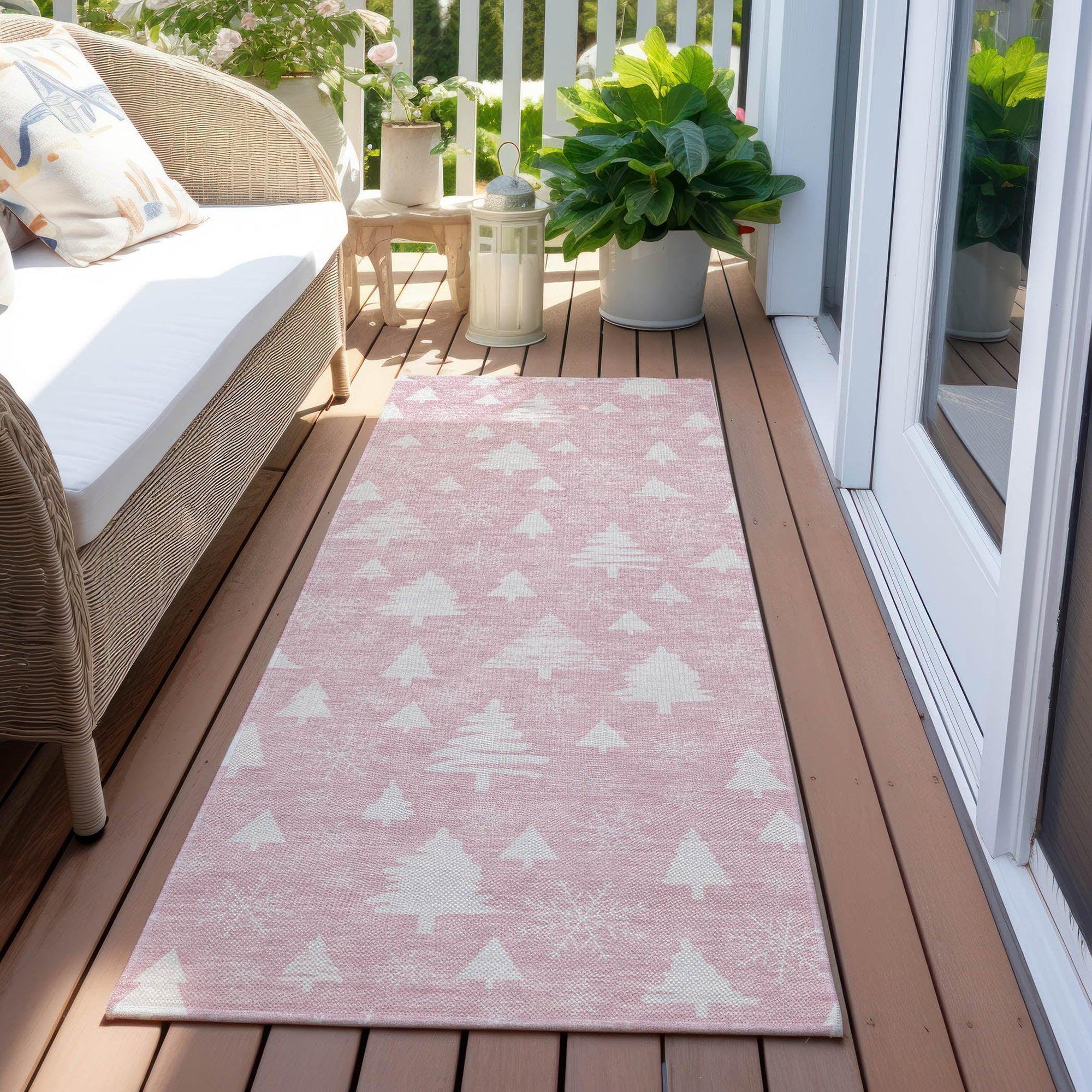 Addison Rugs Paelor Pink Washable Indoor-Outdoor Rug