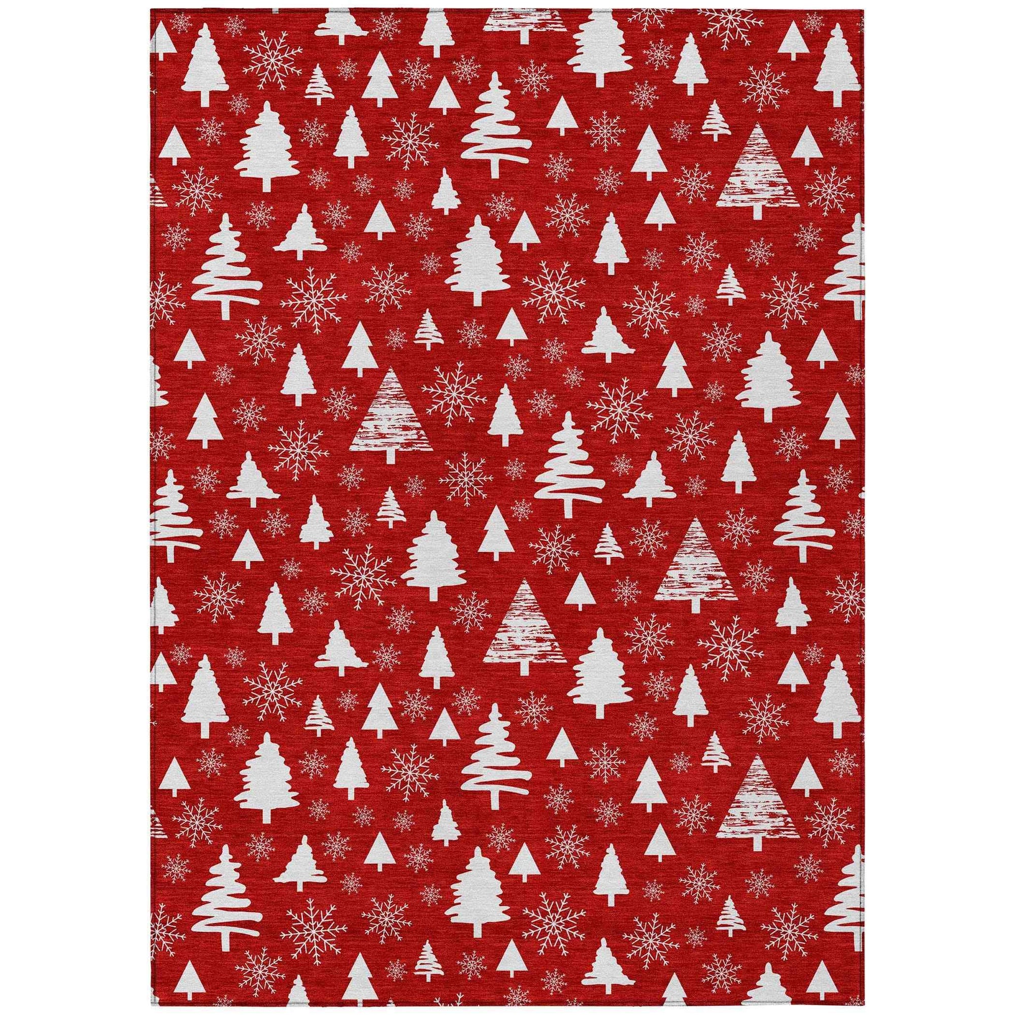 Addison Rugs Paelor Red Washable Indoor-Outdoor Rug