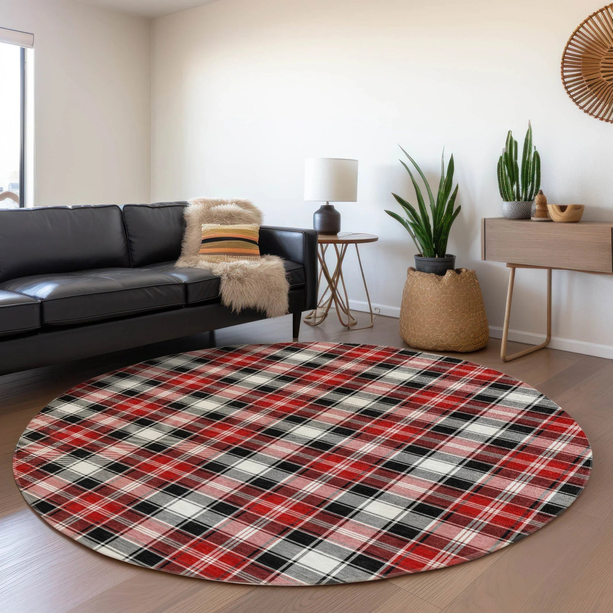 Addison Rugs Quaanor Black Washable Indoor-Outdoor Rug