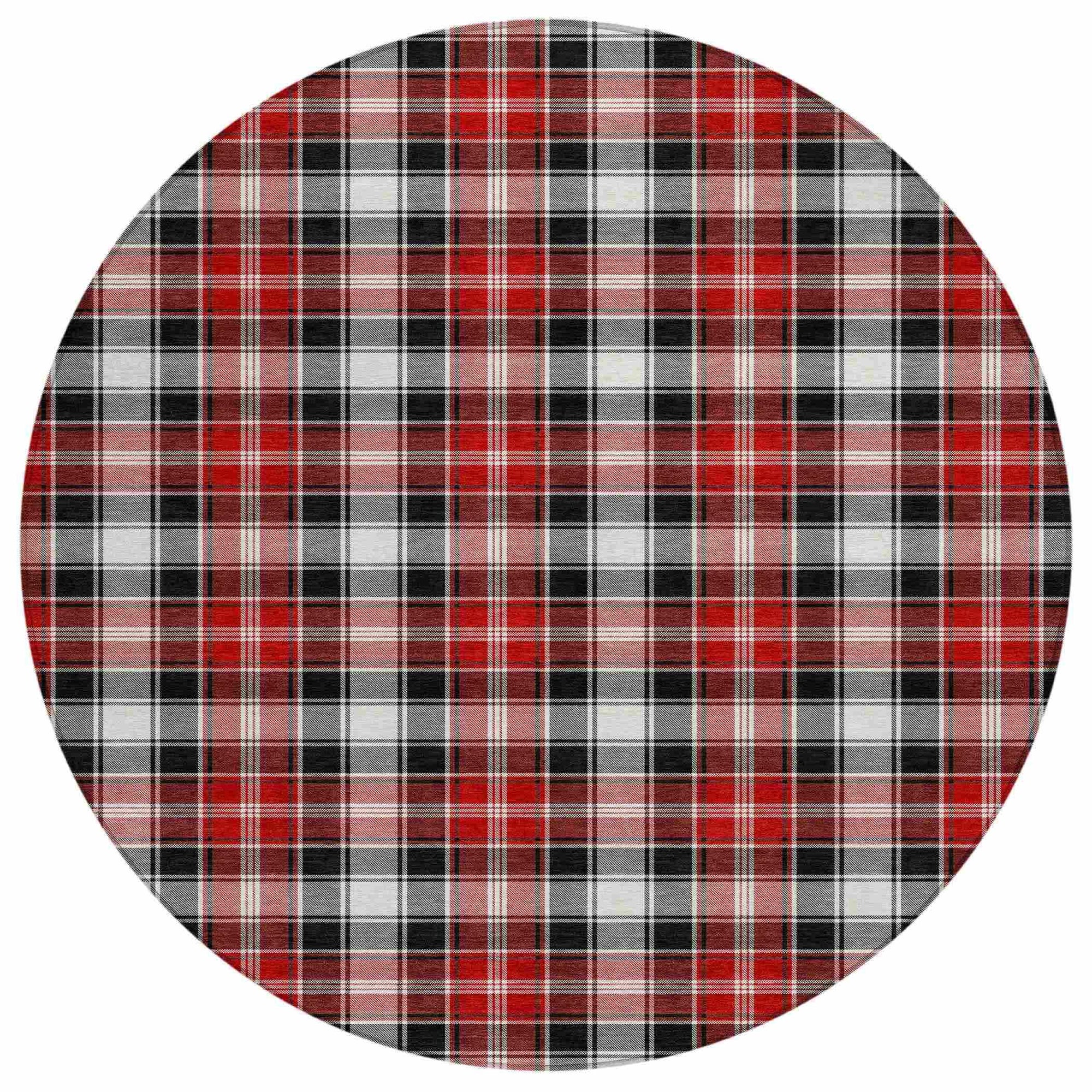 Addison Rugs Quaanor Black Washable Indoor-Outdoor Rug