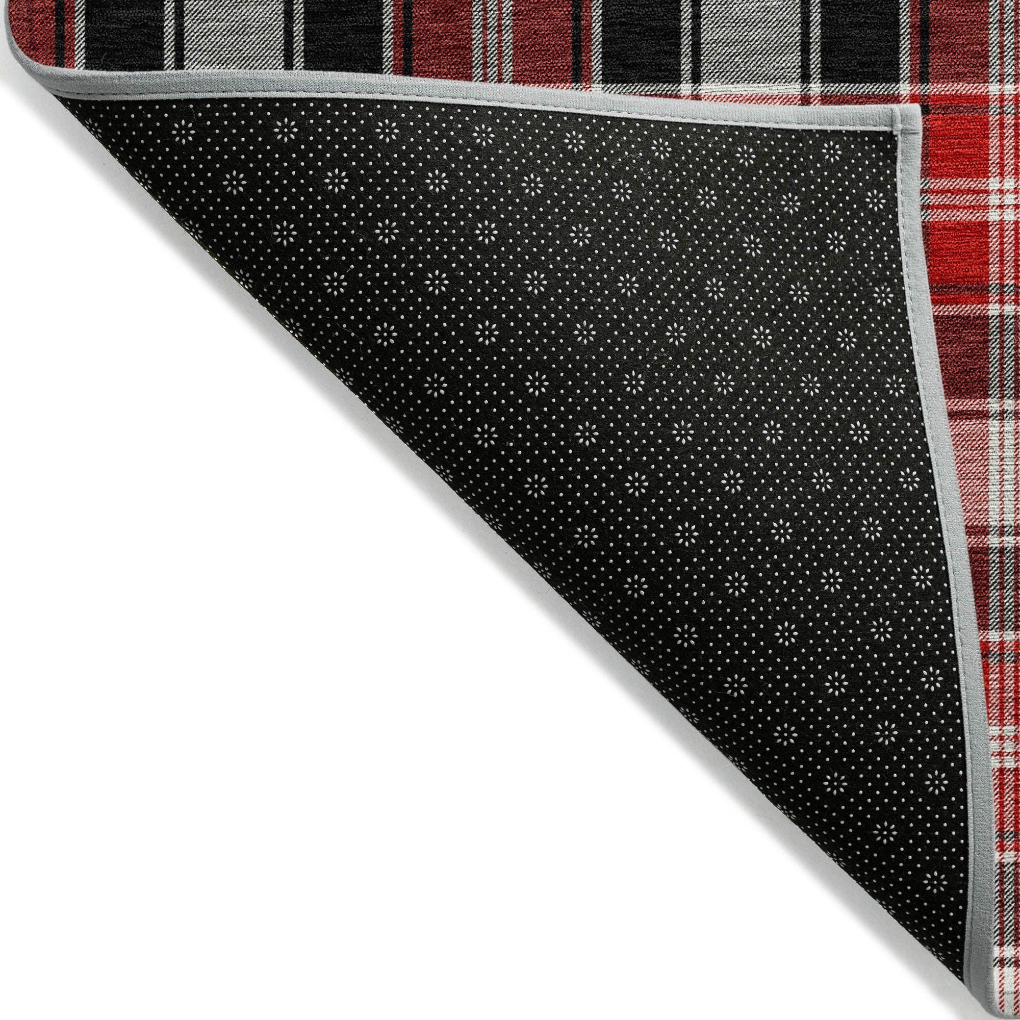 Addison Rugs Quaanor Black Washable Indoor-Outdoor Rug